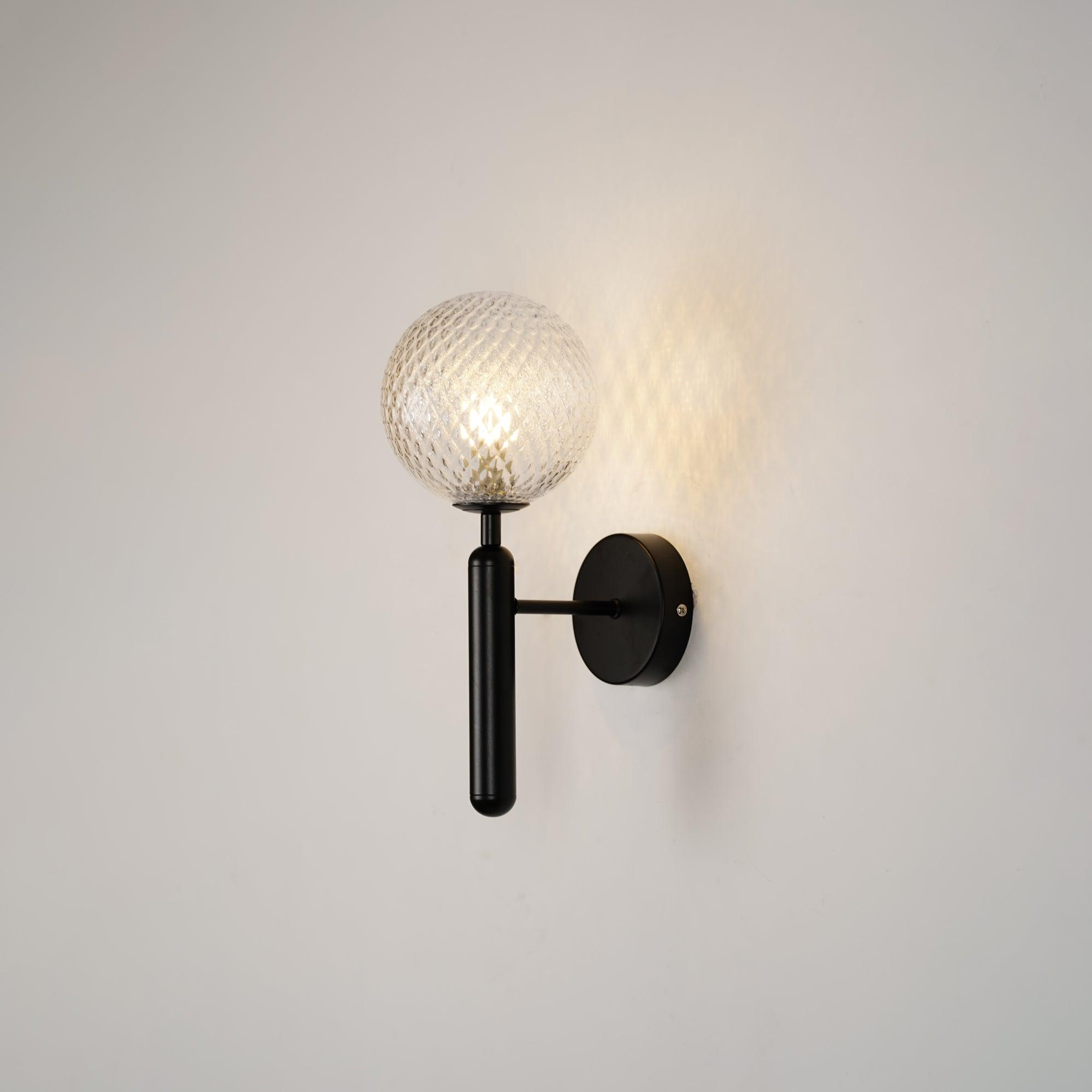 Ilirila Applique Murale Moderne Minimaliste en Laiton et Verre