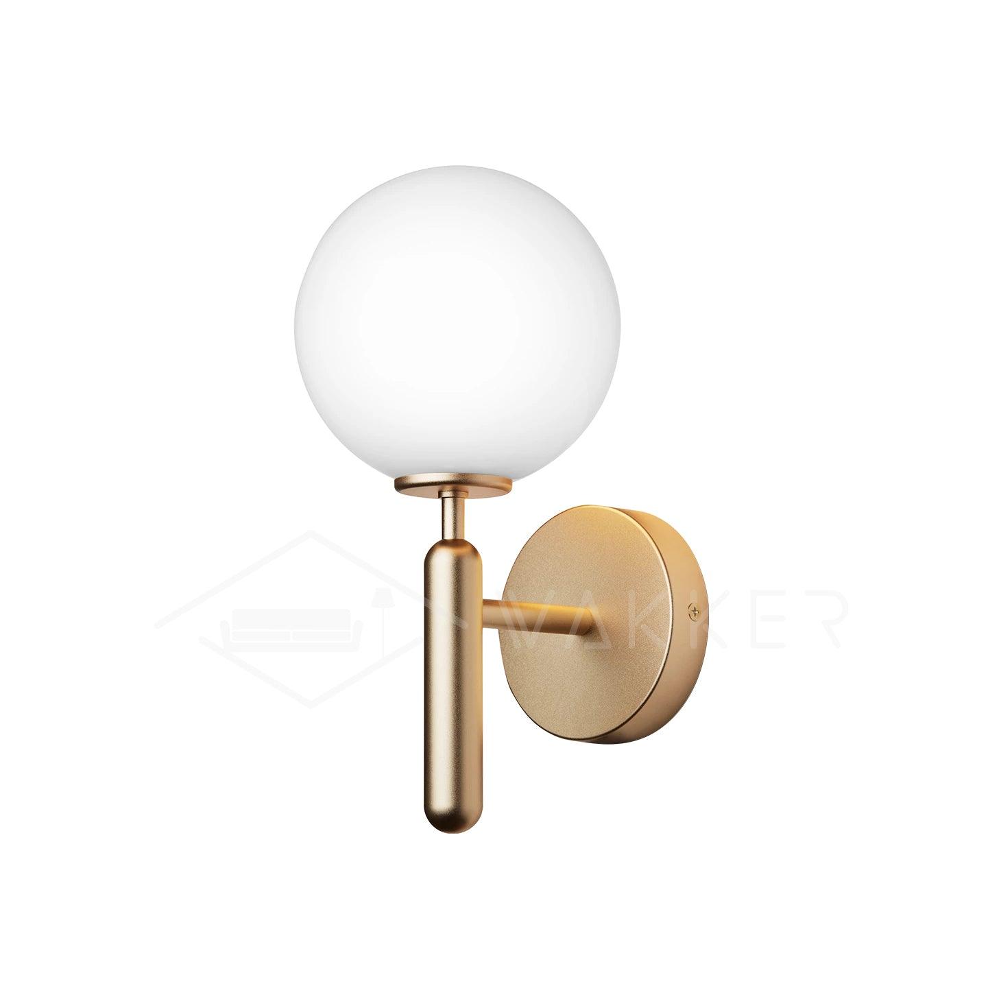 Ilirila Applique Murale Moderne Minimaliste en Laiton et Verre