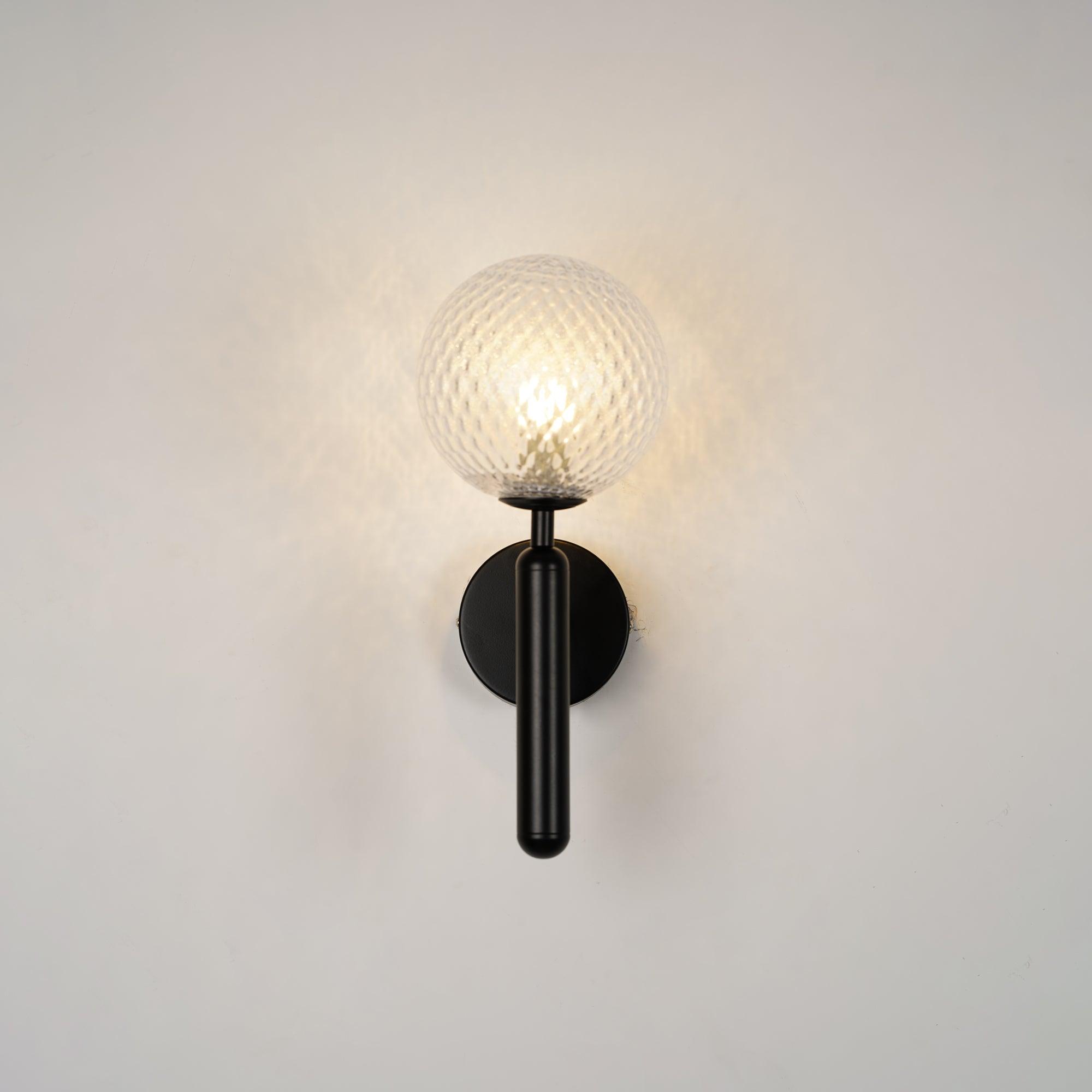 Ilirila Applique Murale Moderne Minimaliste en Laiton et Verre
