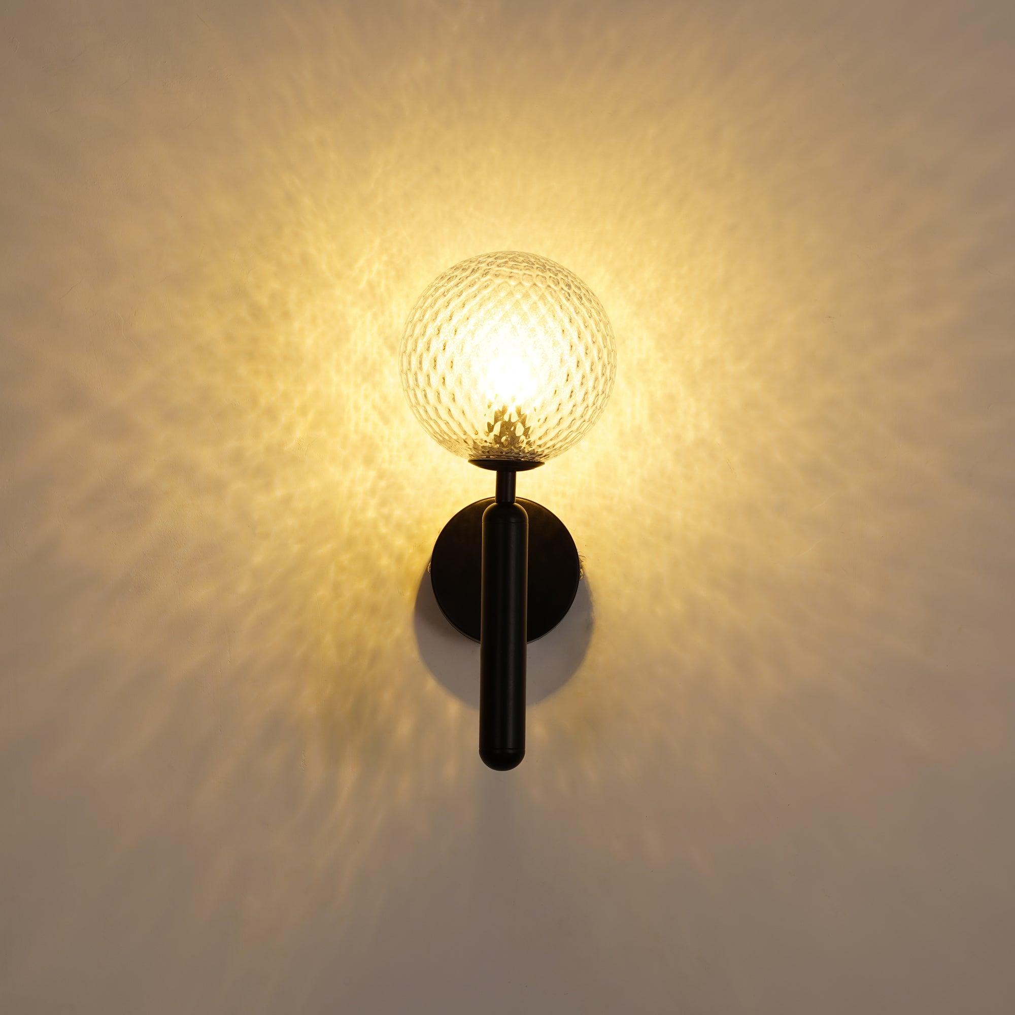 Lustra Wall Lamp Plug In Glass Globe Nordic