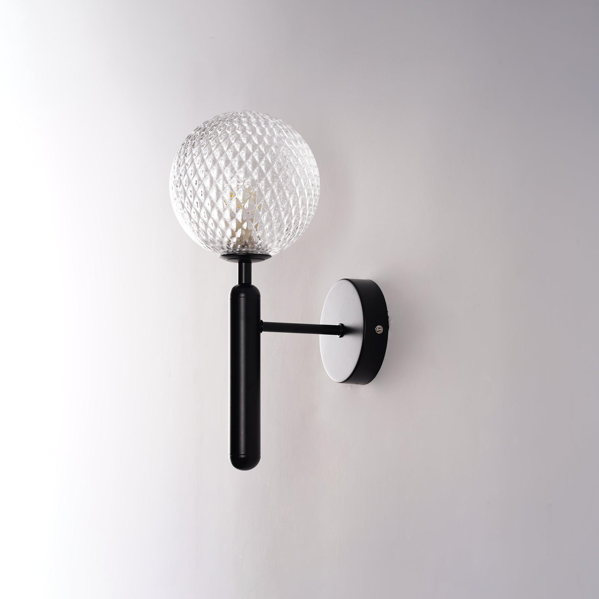 Ilirila Applique Murale Moderne Minimaliste en Laiton et Verre