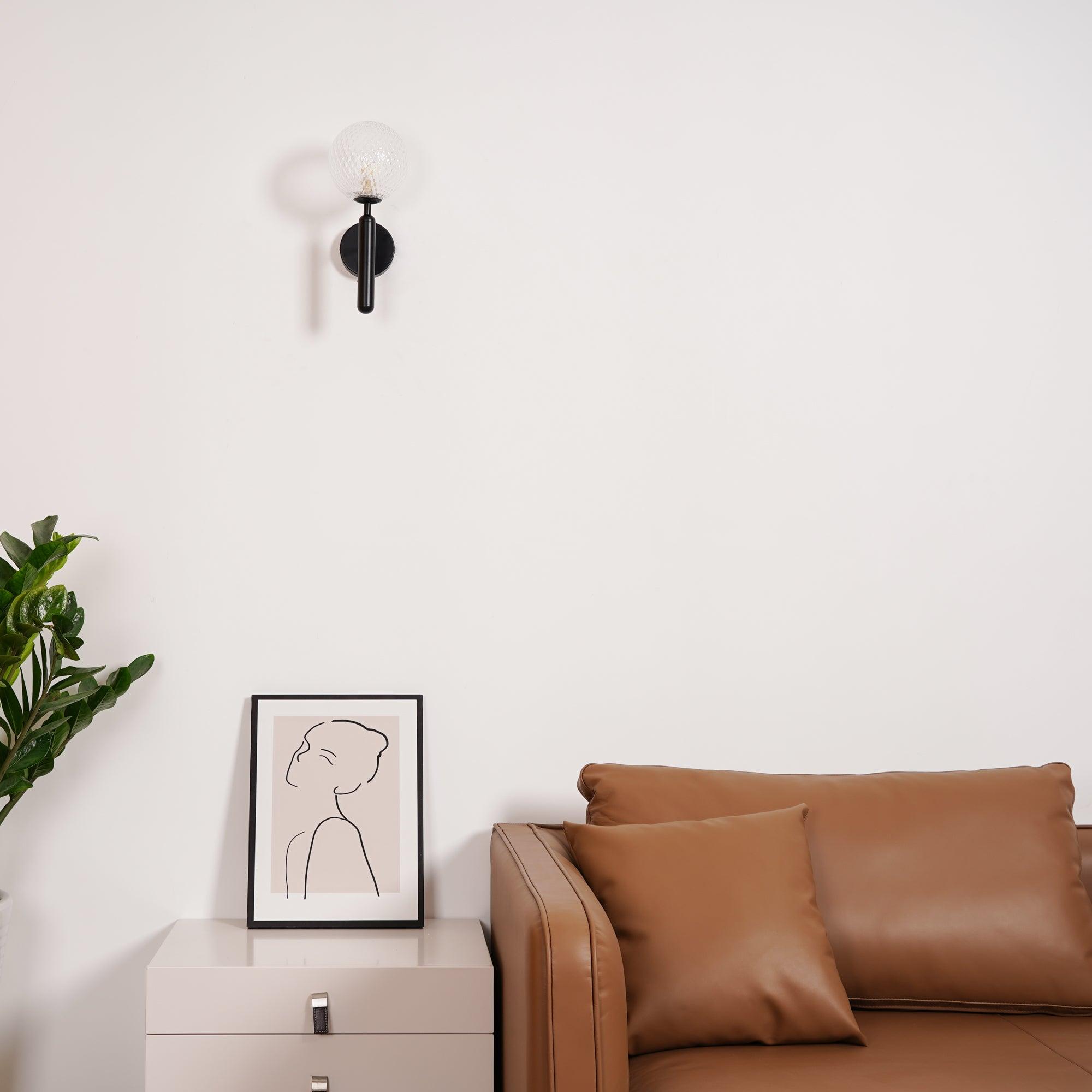 Lustra Wall Lamp Plug In Glass Globe Nordic