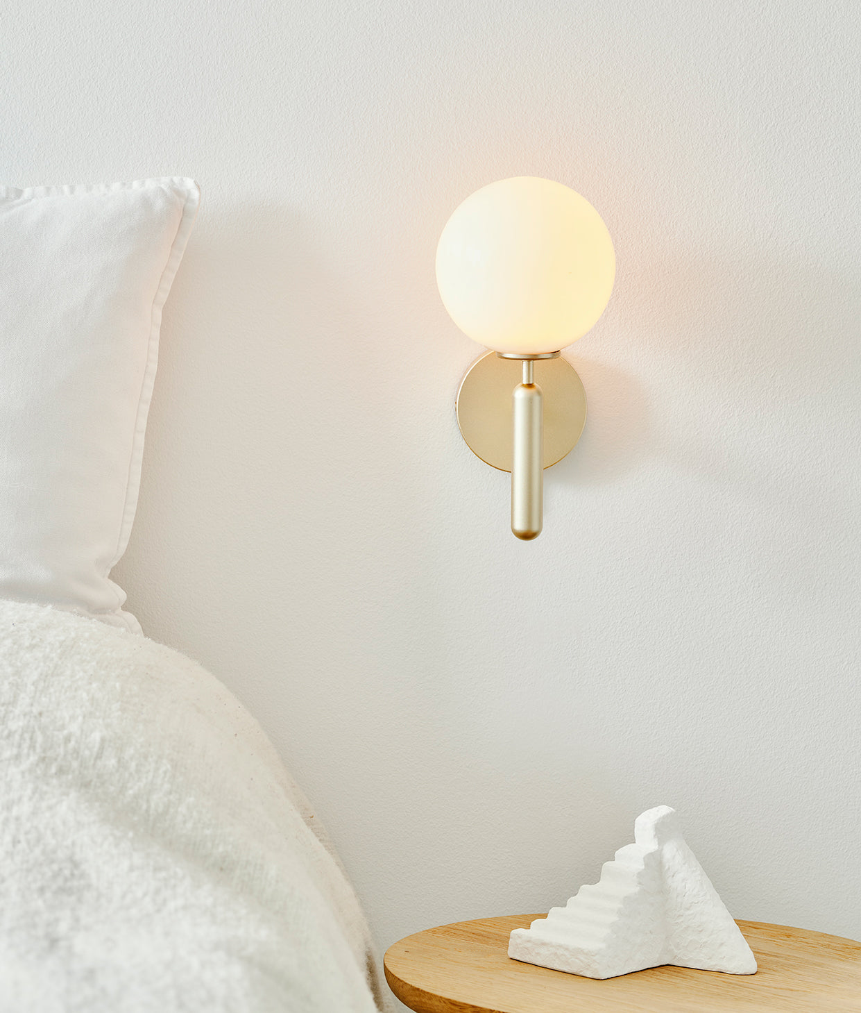 Lustra Wall Lamp Plug In Glass Globe Nordic