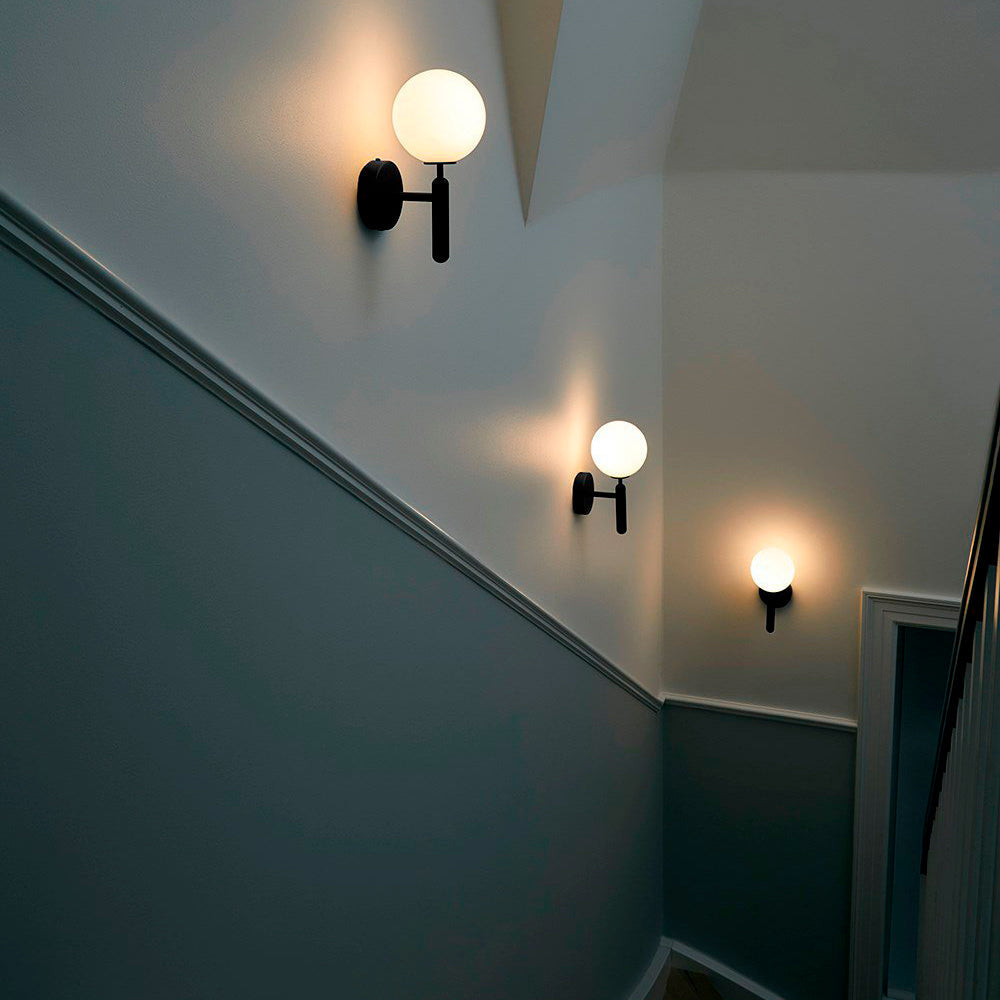 Lustra Wall Lamp Plug In Glass Globe Nordic