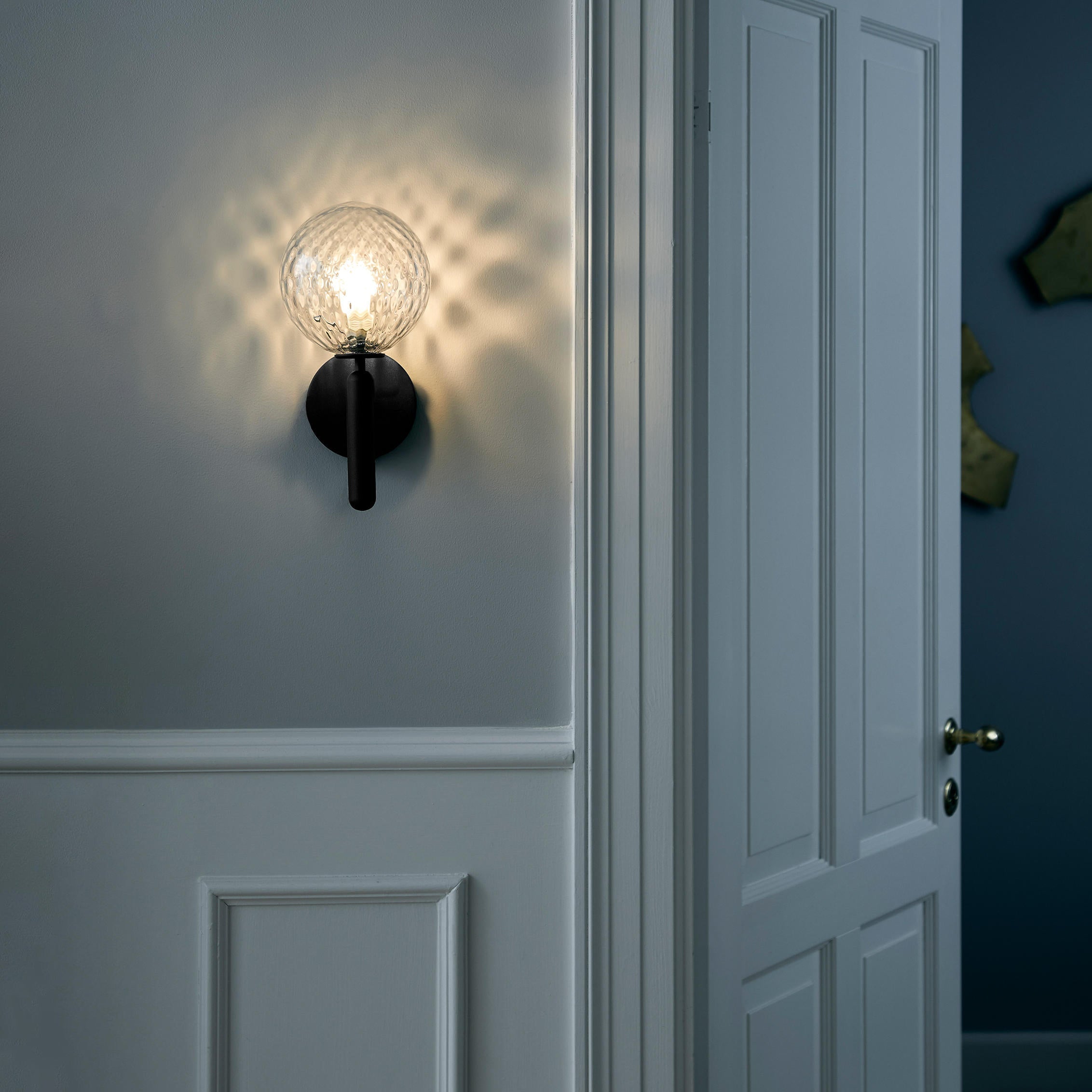 Lustra Wall Lamp Plug In Glass Globe Nordic