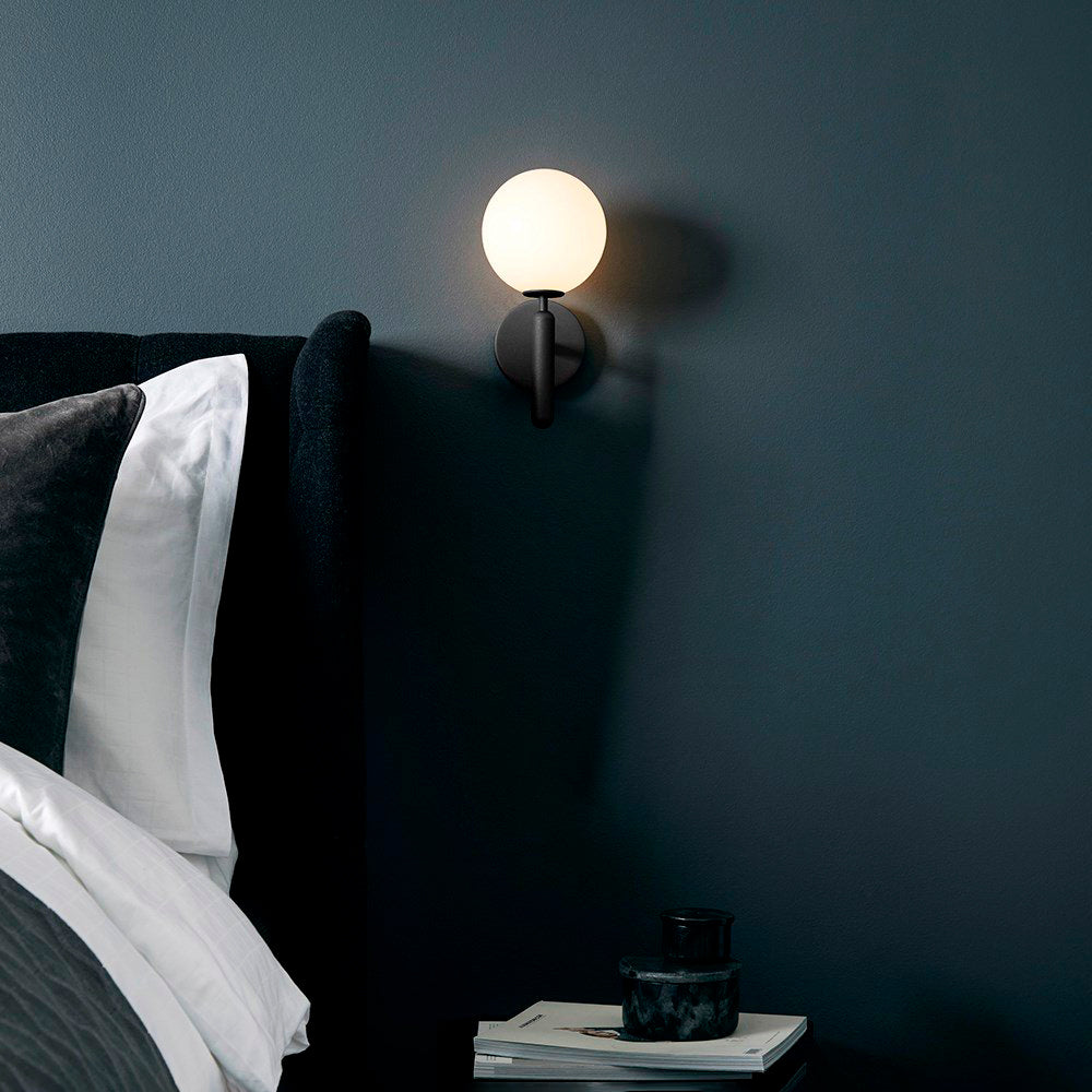 Lustra Wall Lamp Plug In Glass Globe Nordic
