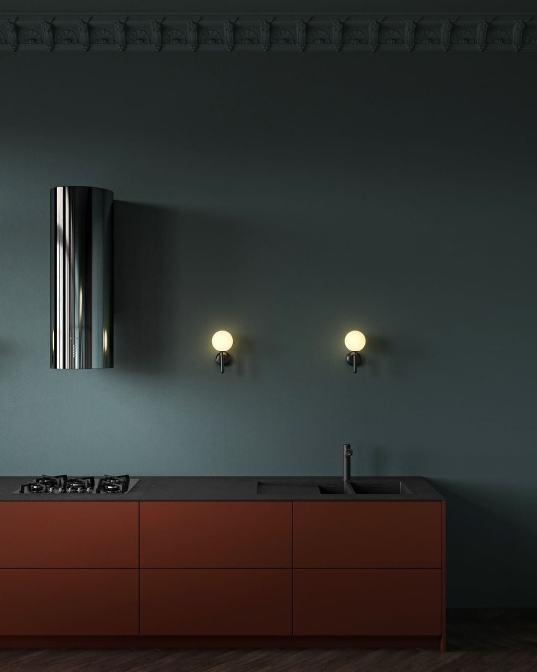 Ilirila Applique Murale Moderne Minimaliste en Laiton et Verre