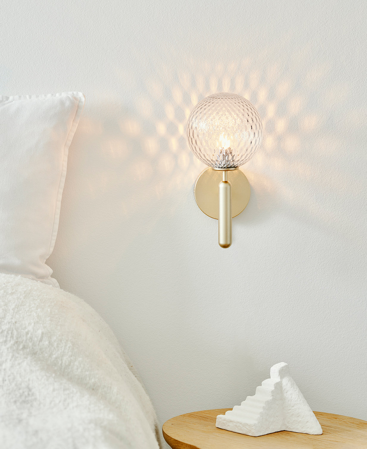 Lustra Wall Lamp Plug In Glass Globe Nordic