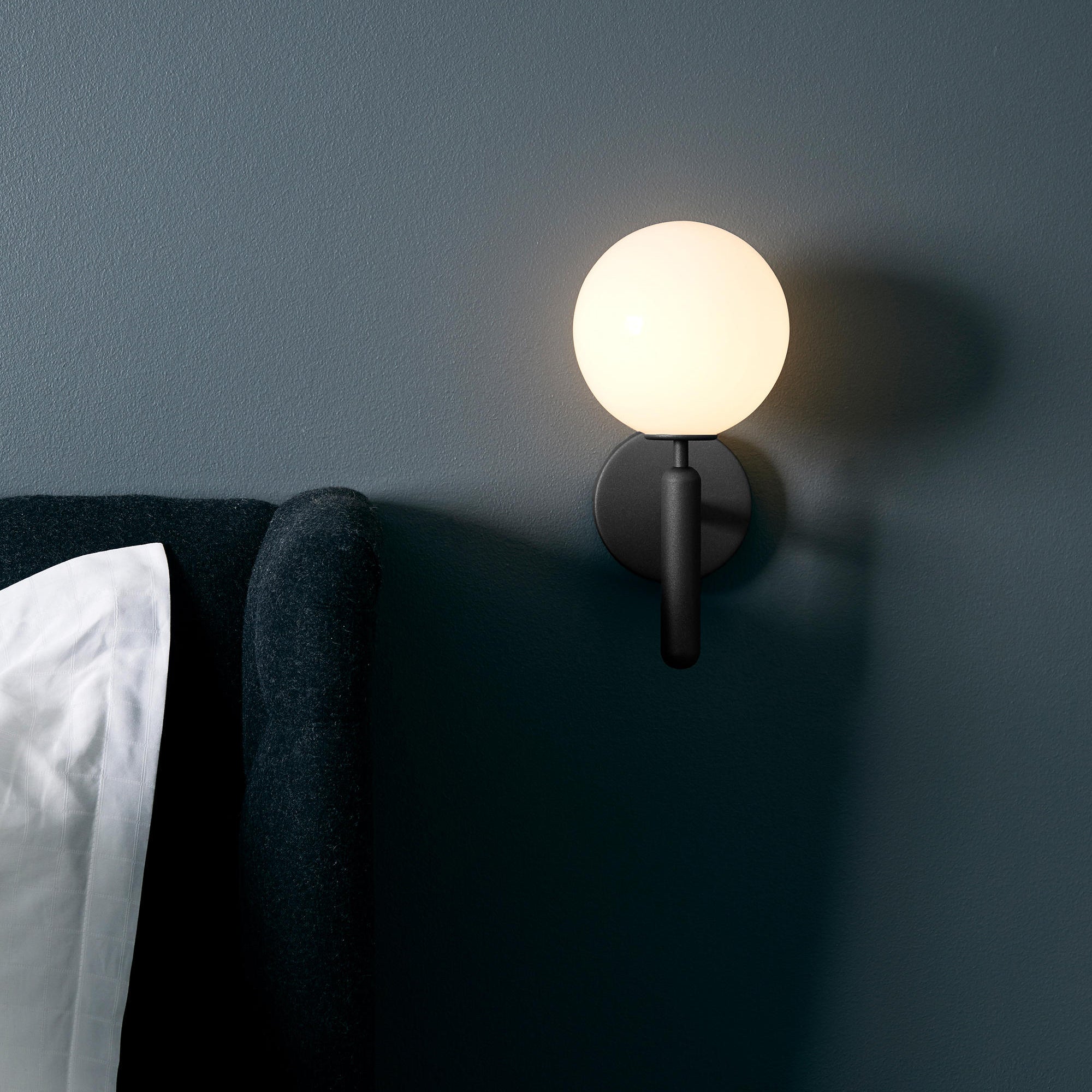 Lustra Wall Lamp Plug In Glass Globe Nordic