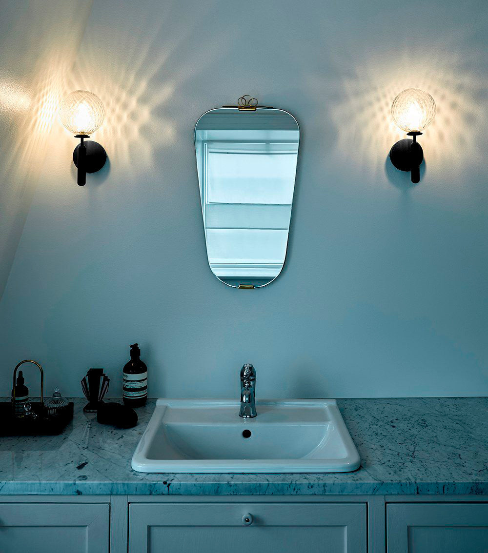 Lustra Wall Lamp Plug In Glass Globe Nordic