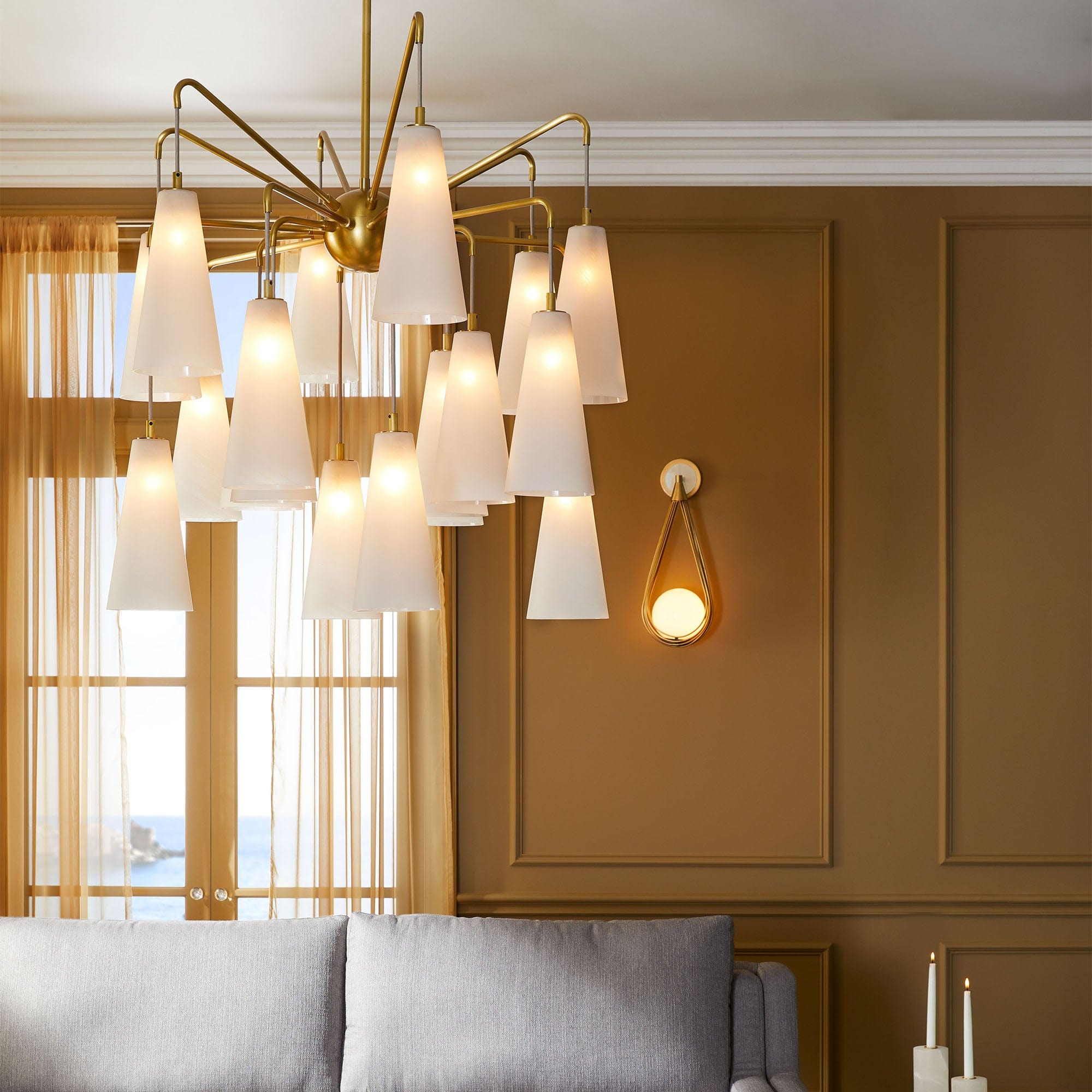 Avtheira Lustre Verre Luxe Postmoderne