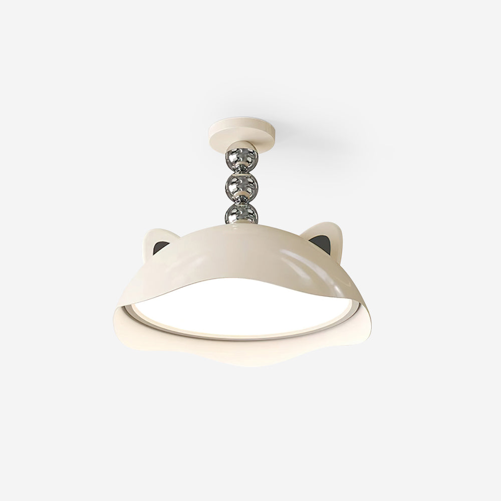 Miki Plafonnier Chat Oreilles Sphère Accent Ludique Moderne