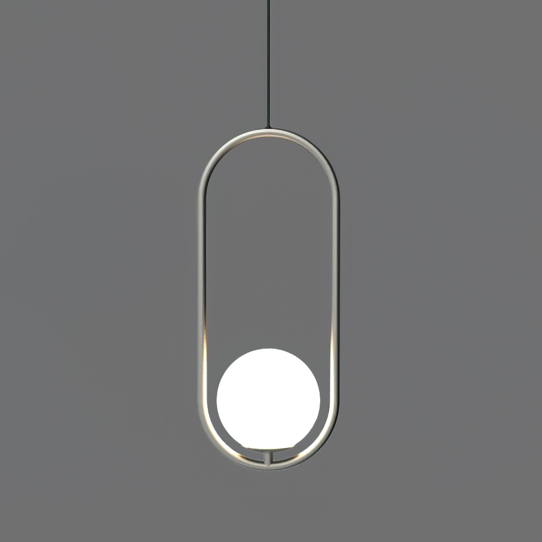 Ellipse Suspension Contemporaine en Laiton
