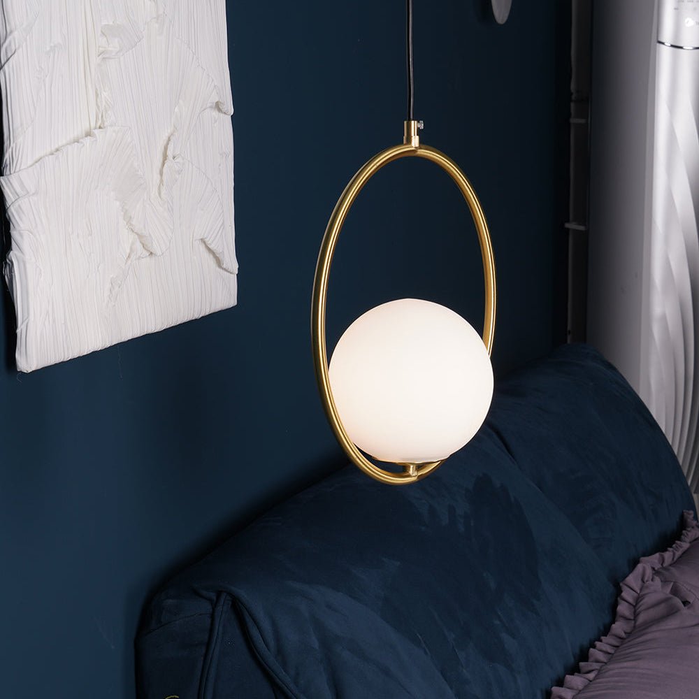 Ellipse Suspension Contemporaine en Laiton