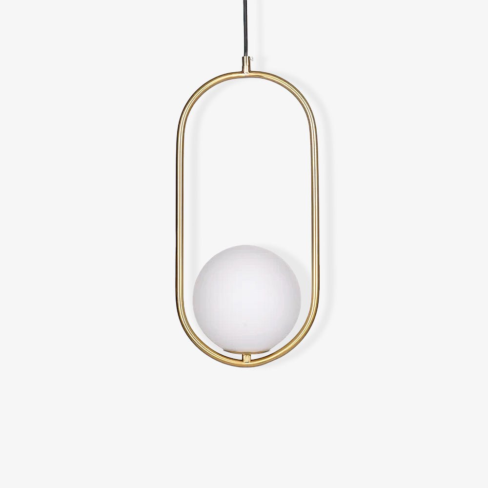Lustra Suspension Anneau Moderne en Laiton