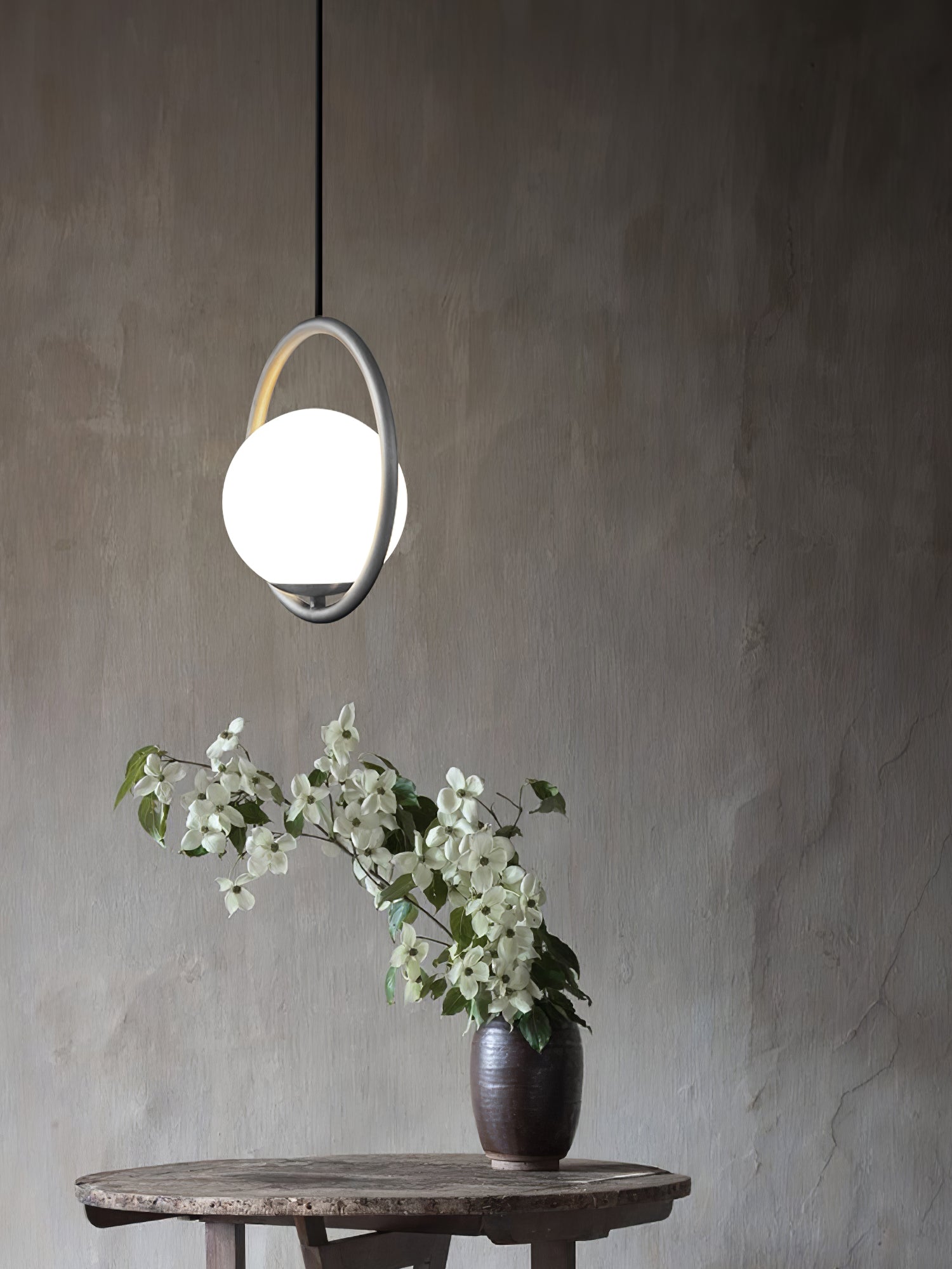 Lustra Suspension Anneau Moderne en Laiton