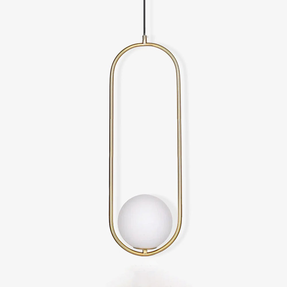 Lustra Suspension Anneau Moderne en Laiton
