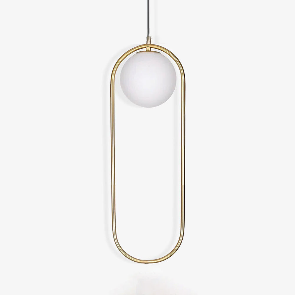 Lustra Suspension Anneau Moderne en Laiton