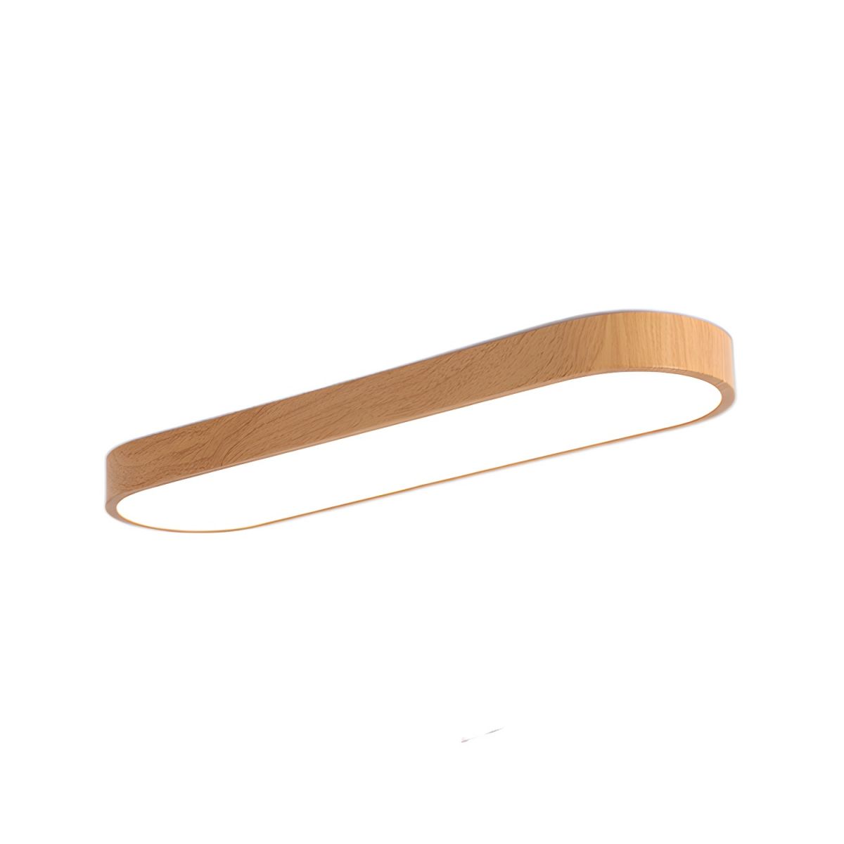 Eliriel Lampe Plafonnier Ronde Minimaliste en Bois
