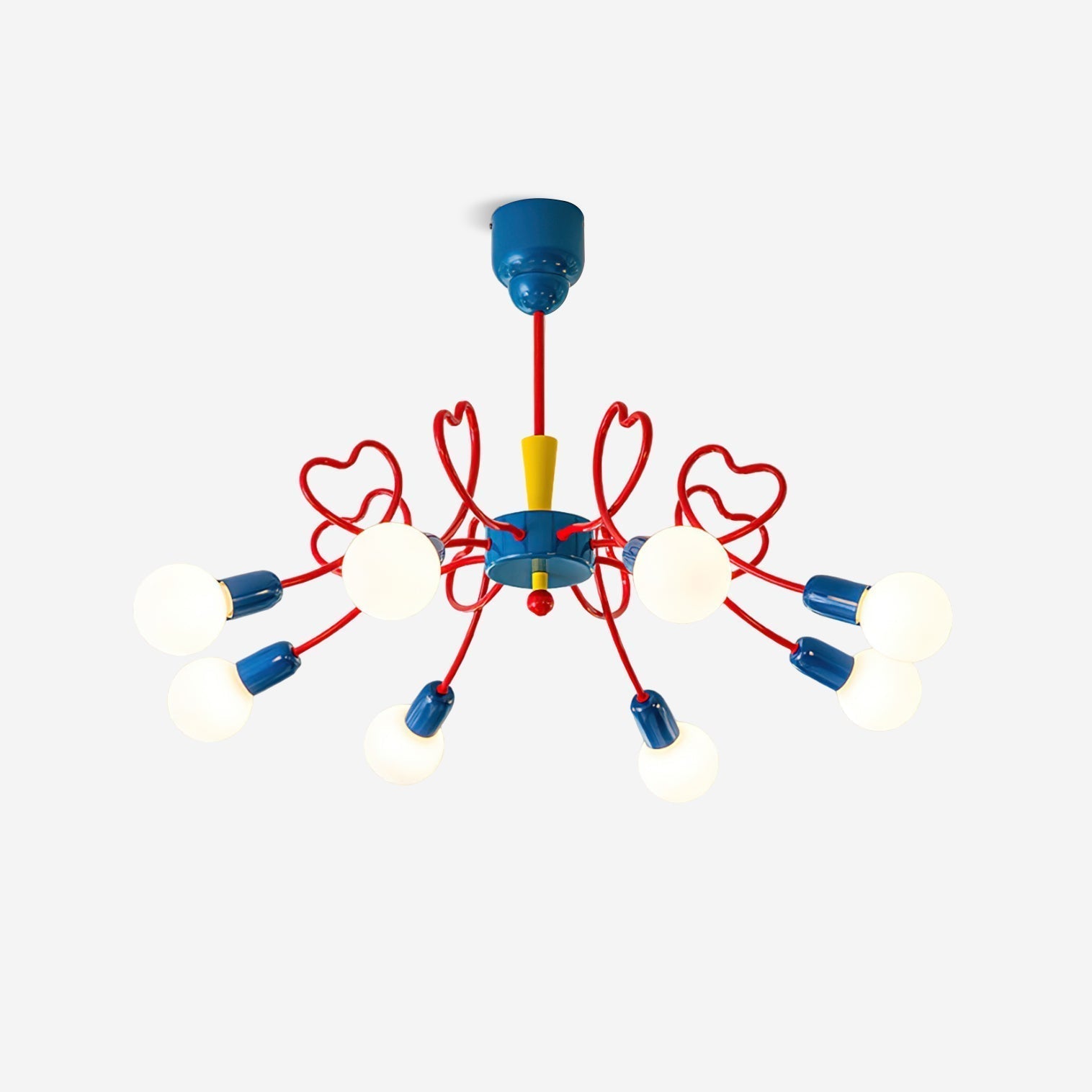 Virelli Lustre Bras en Forme de Cœur Colorés Ludiques Artistiques