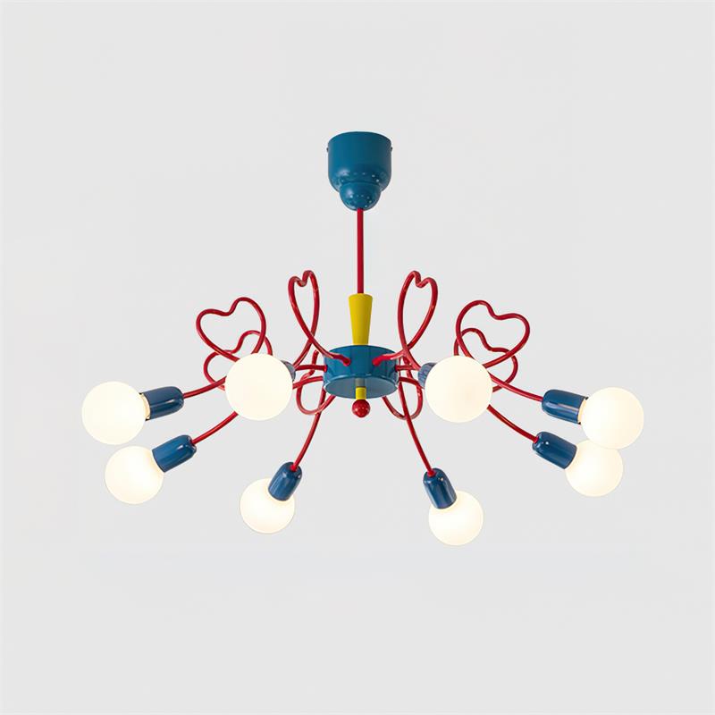 Virelli Lustre Bras en Forme de Cœur Colorés Ludiques Artistiques