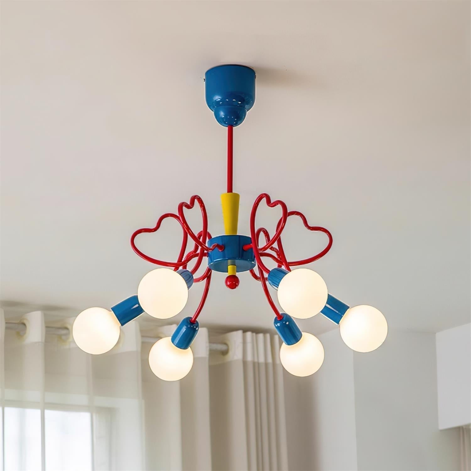 Virelli Lustre Bras en Forme de Cœur Colorés Ludiques Artistiques