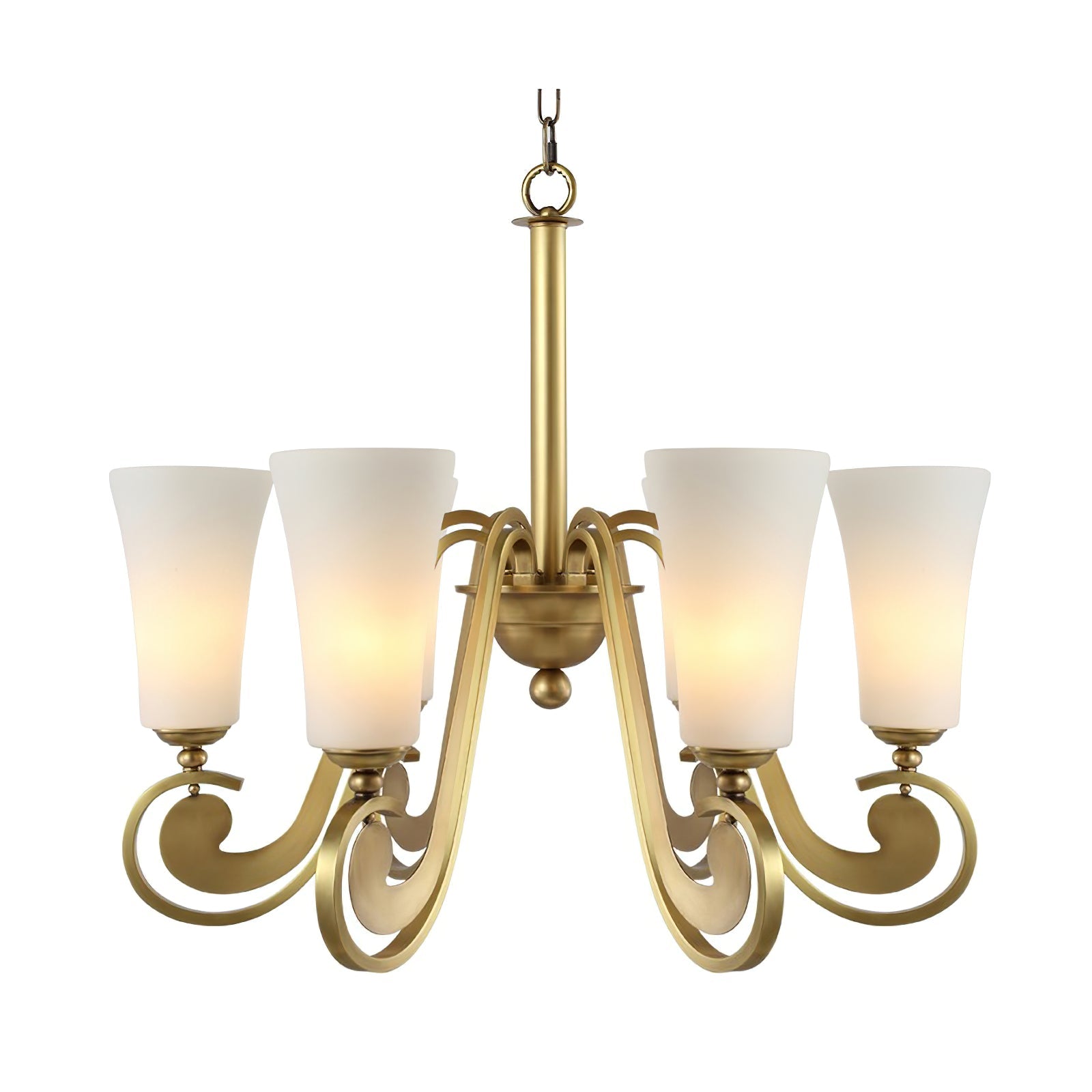 Ilsolen Lustre Laiton Verre Luxe Postmoderne