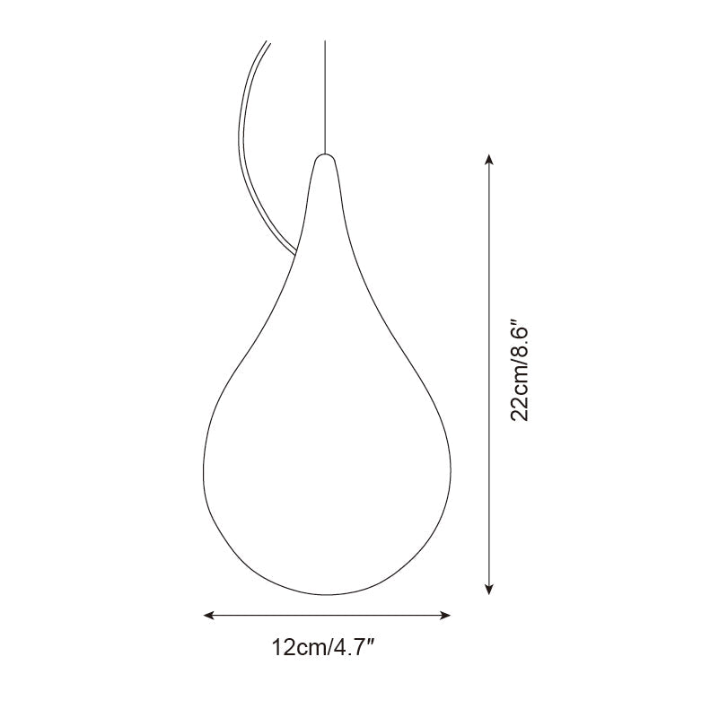Milk Suspension Extérieure Lampe  Minimaliste