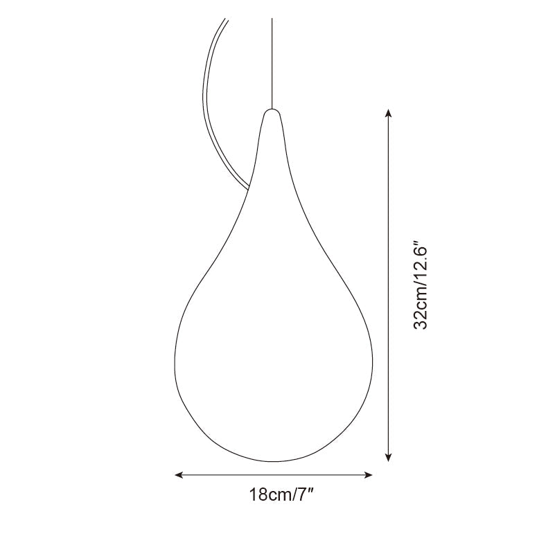 Milk Suspension Extérieure Lampe  Minimaliste