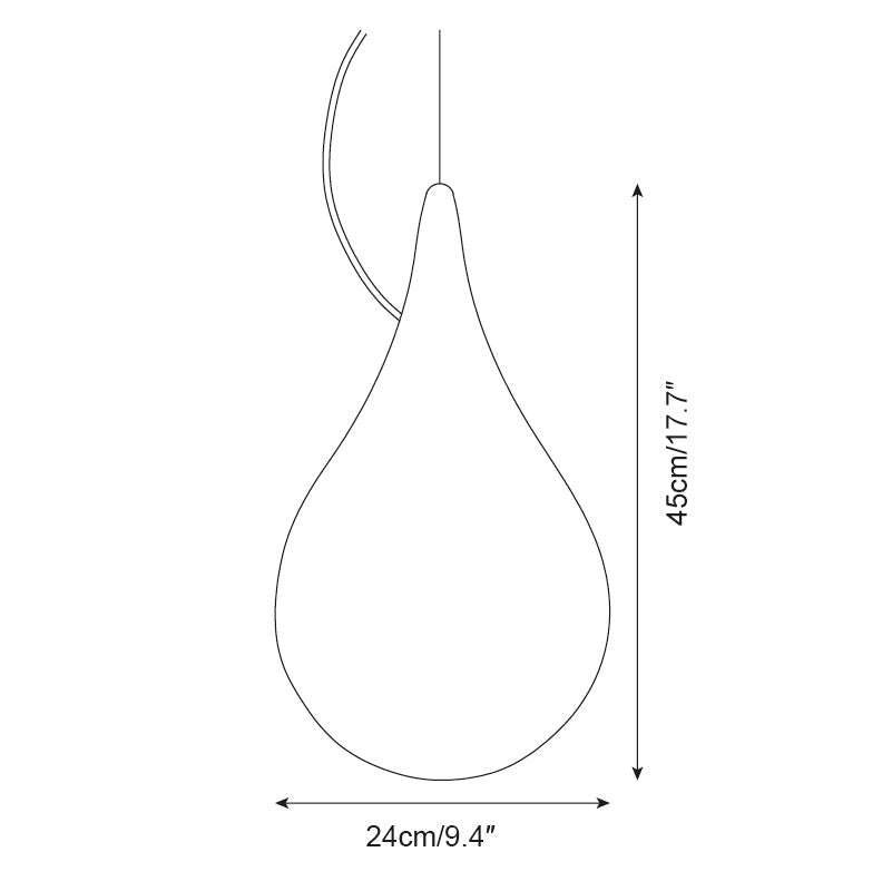 Milk Suspension Extérieure Lampe  Minimaliste