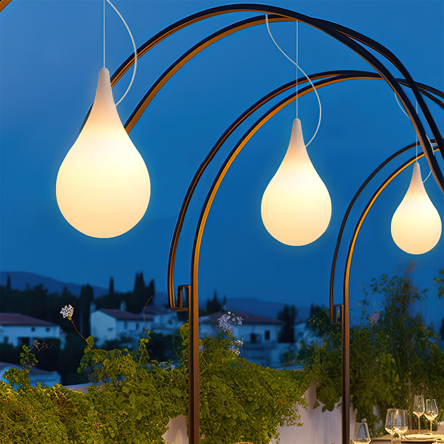 Milk Suspension Extérieure Lampe  Minimaliste