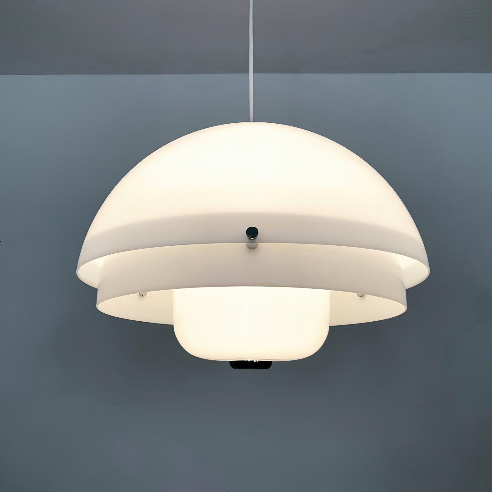 Cuthean Lampe Suspension Verre Blanc Laitier