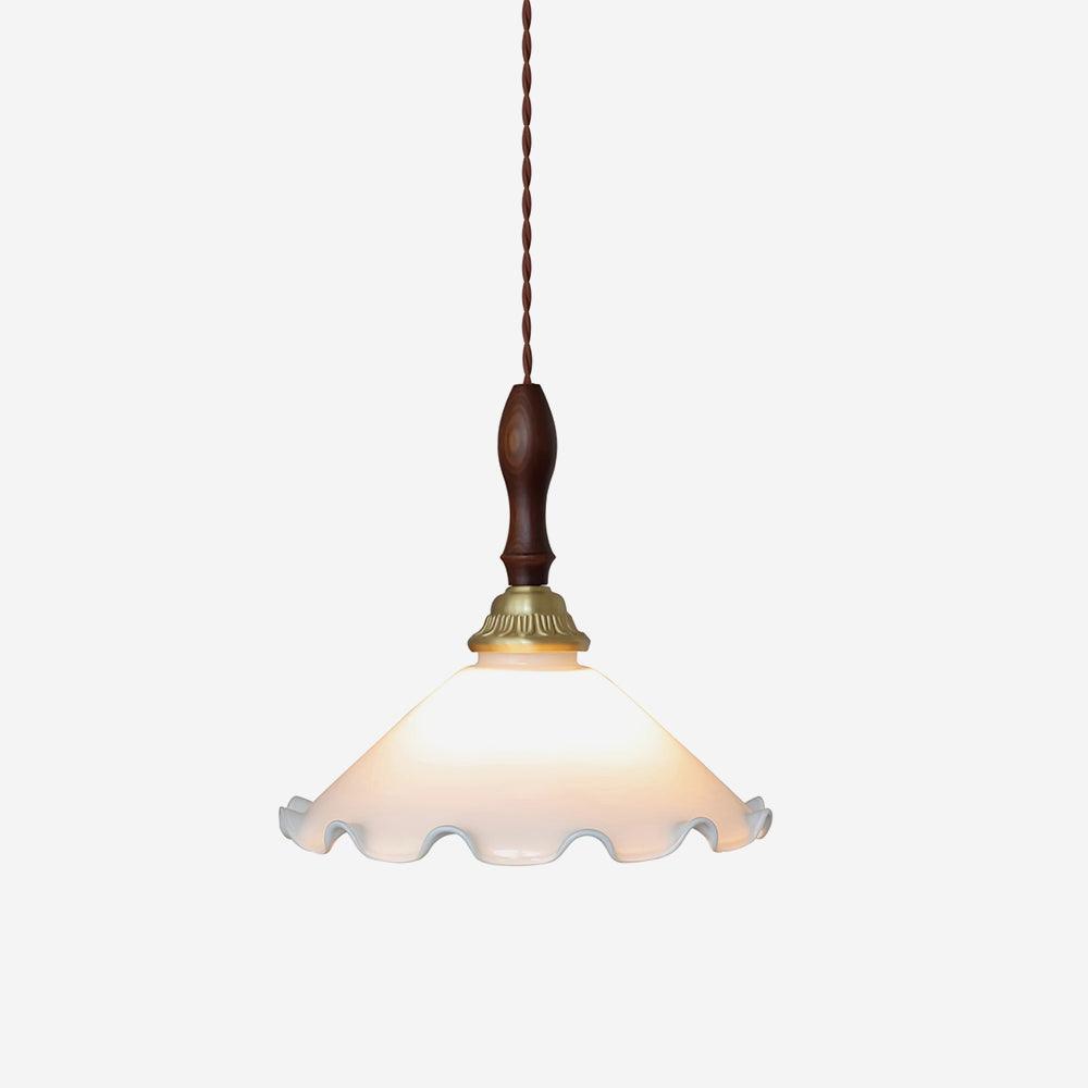 Milky Suspension Fleur en Verre Volant Organique