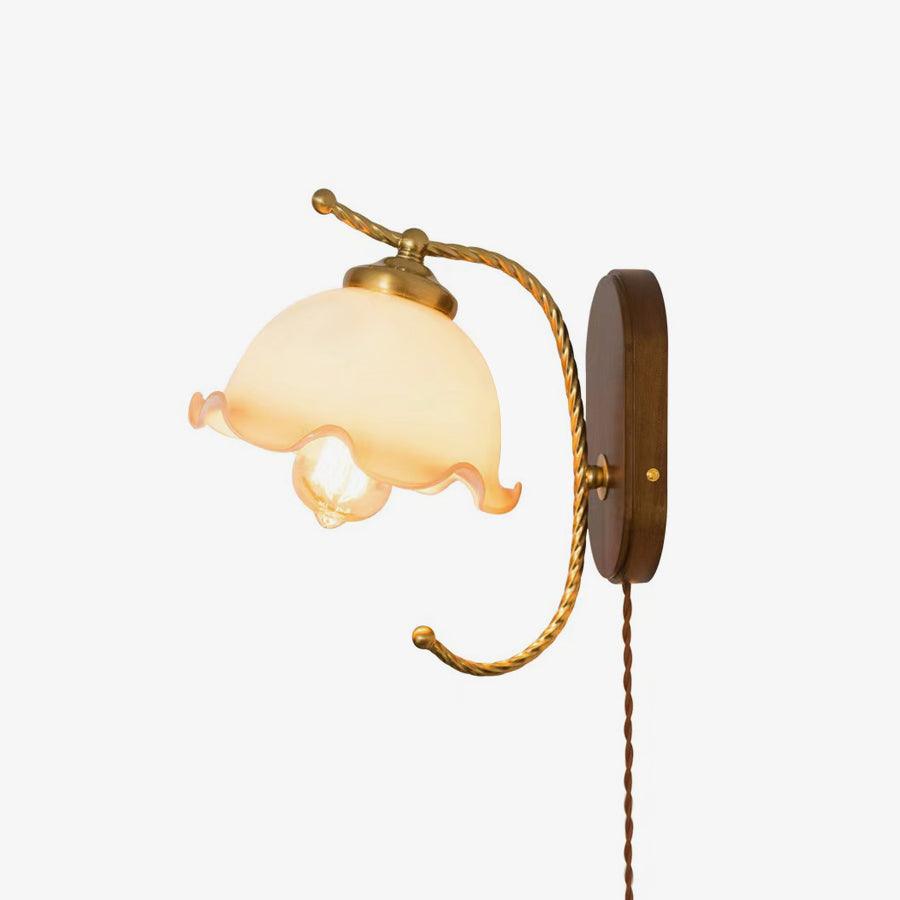 Olyss Wood Vintage Wall Lamp