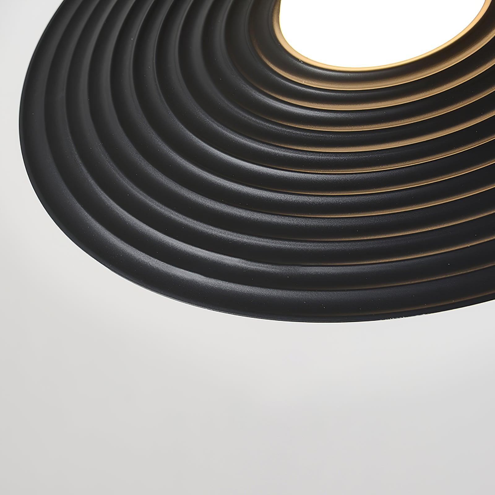 Lustra Suspension en Plaque LED PE Blanche et Noire