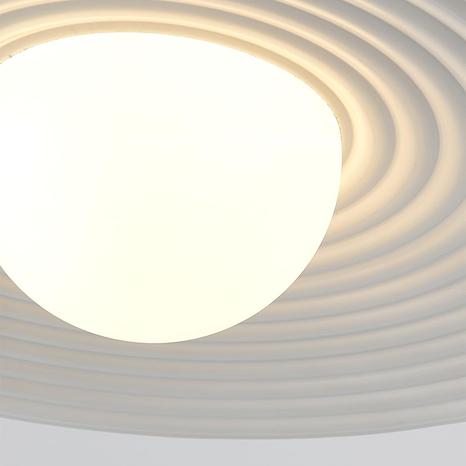 Lustra Suspension en Plaque LED PE Blanche et Noire