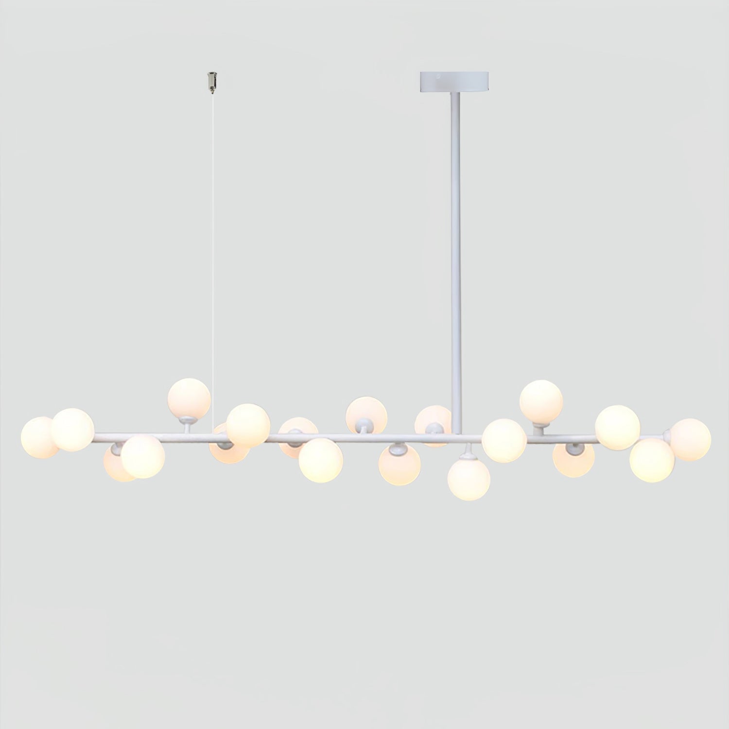 Lumiray Suspension Linéaire Noire Globe