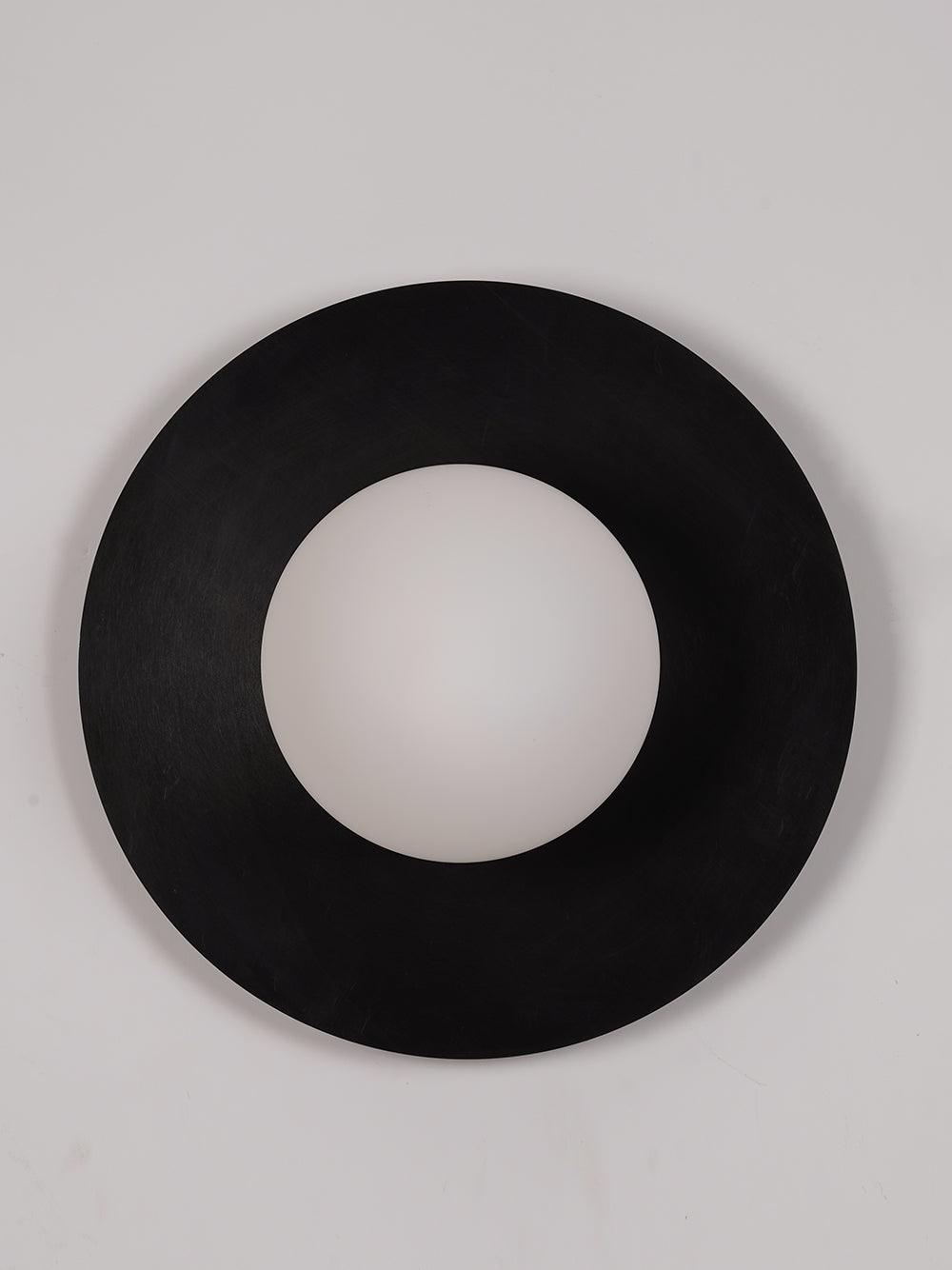 Godfrey Applique Murale Ronde Art Minimaliste en Laiton et Verre