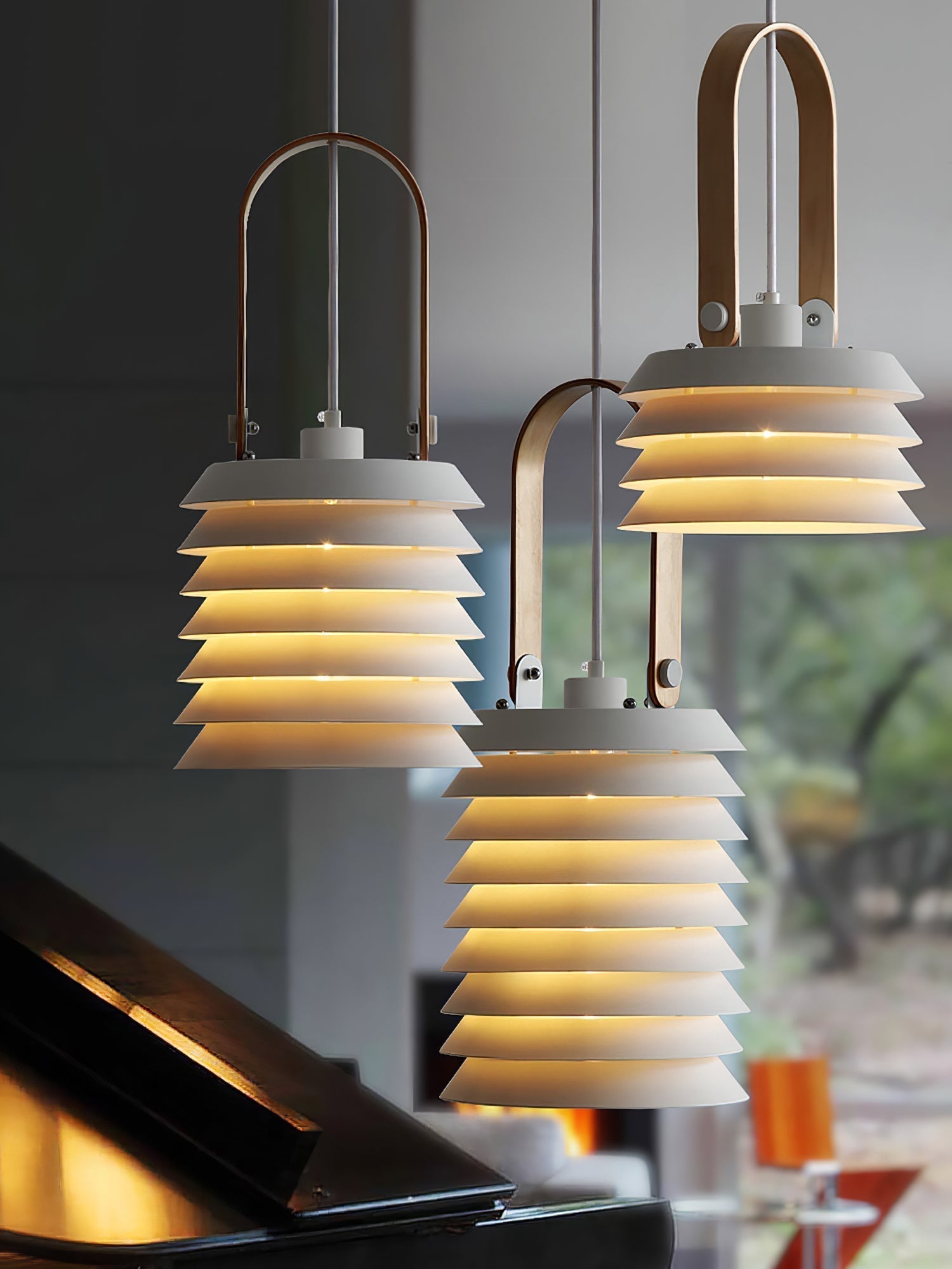 Eurtalia Suspension Lampe Lanternes Métal Art Minimaliste