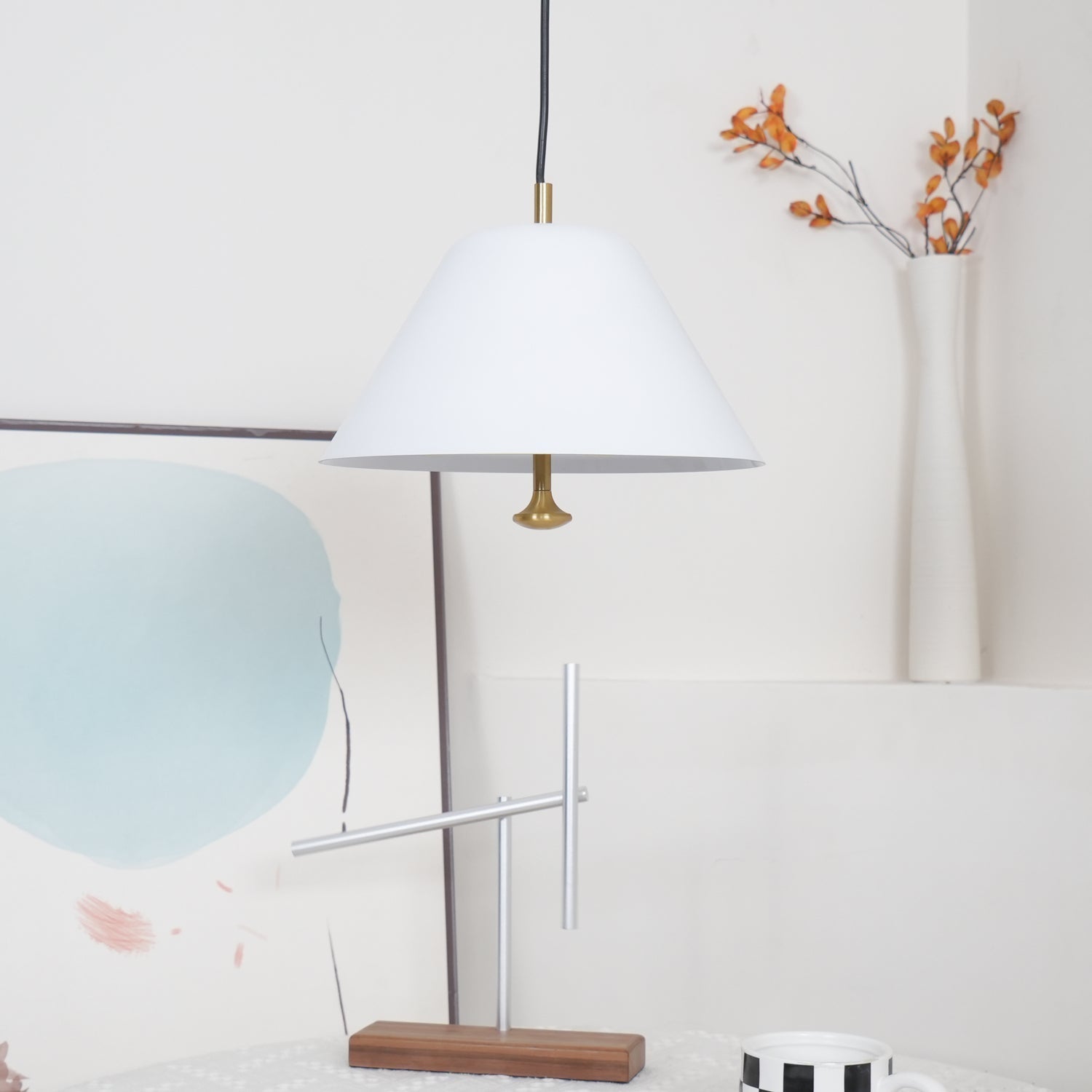 Solara Suspension en Verre Cloche Laiton Minimaliste