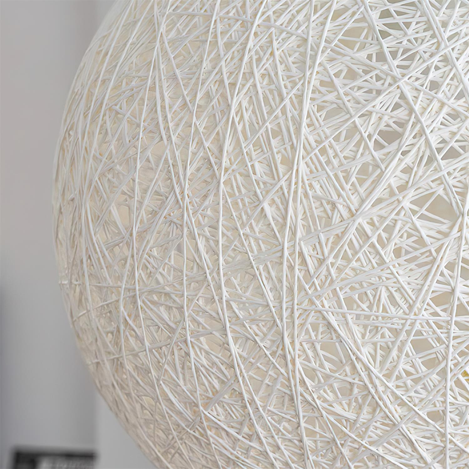 Virelli Suspension Sphère en Rattan de Chanvre Artisanale Boho