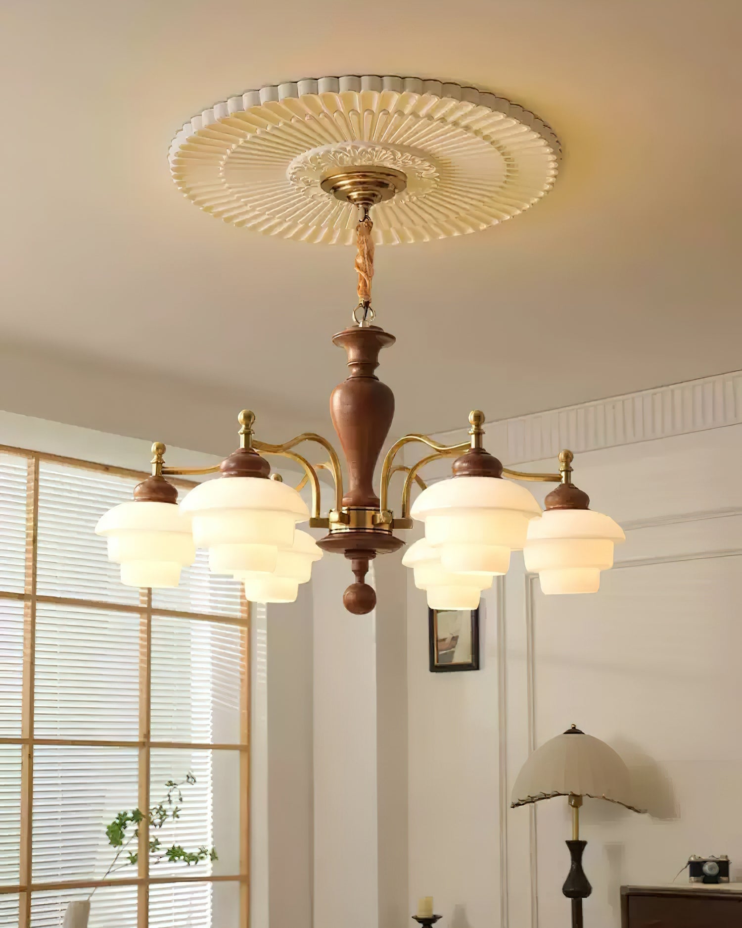 Hovian Lustre en Bois
