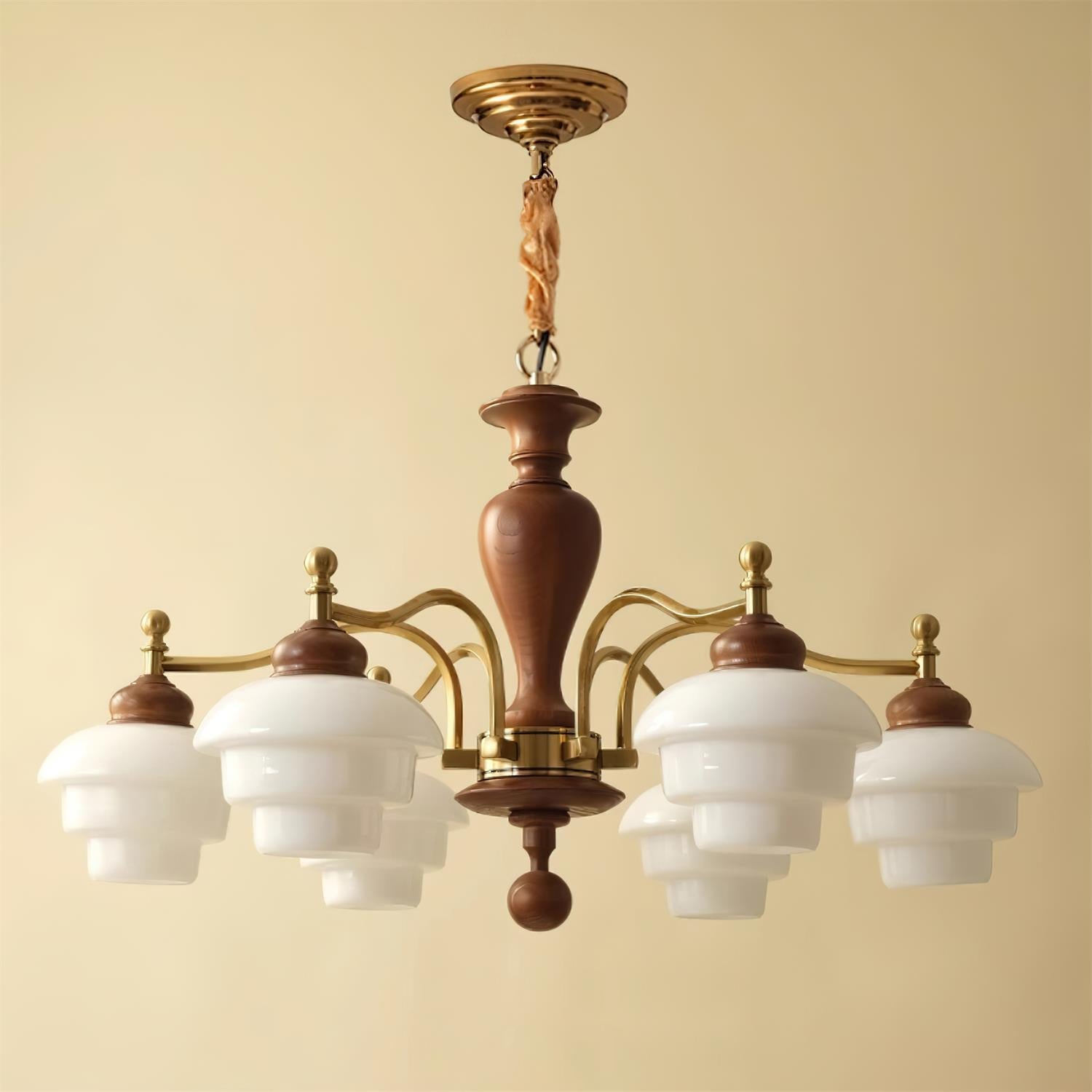 Hovian Lustre en Bois