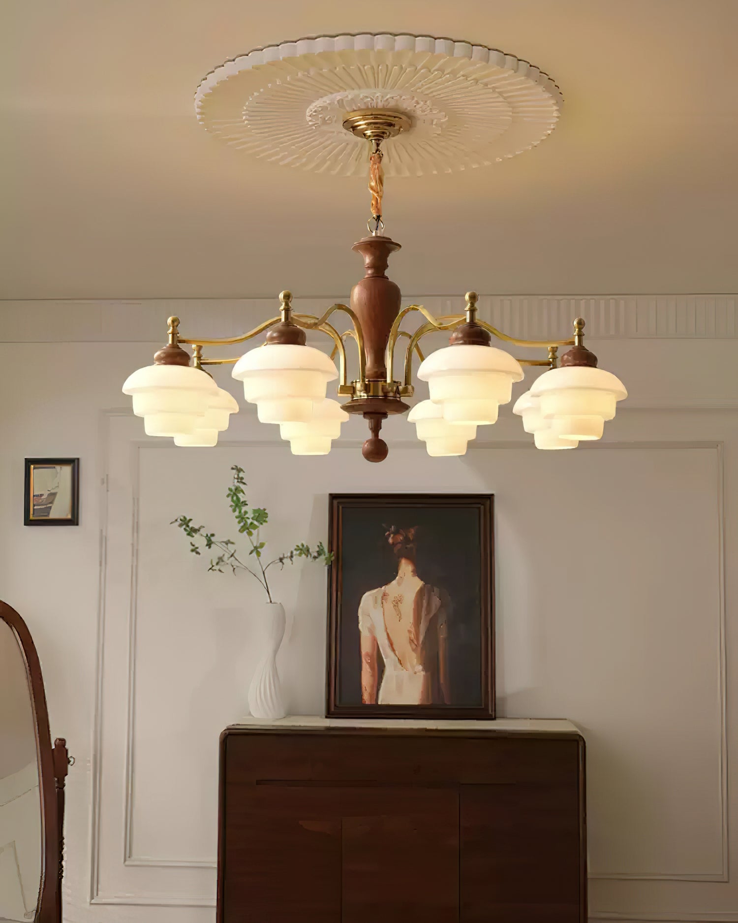 Hovian Lustre en Bois