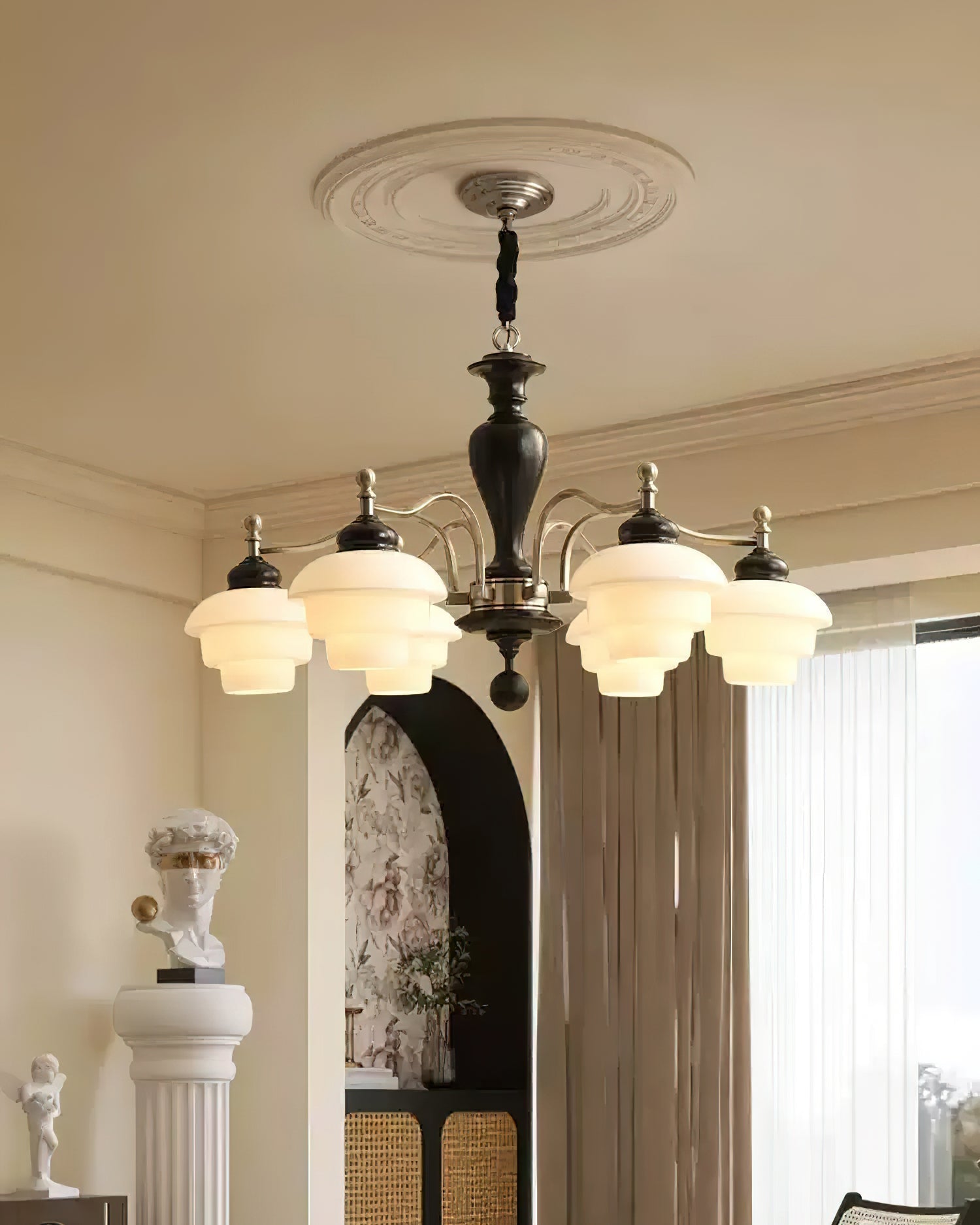 Hovian Lustre en Bois