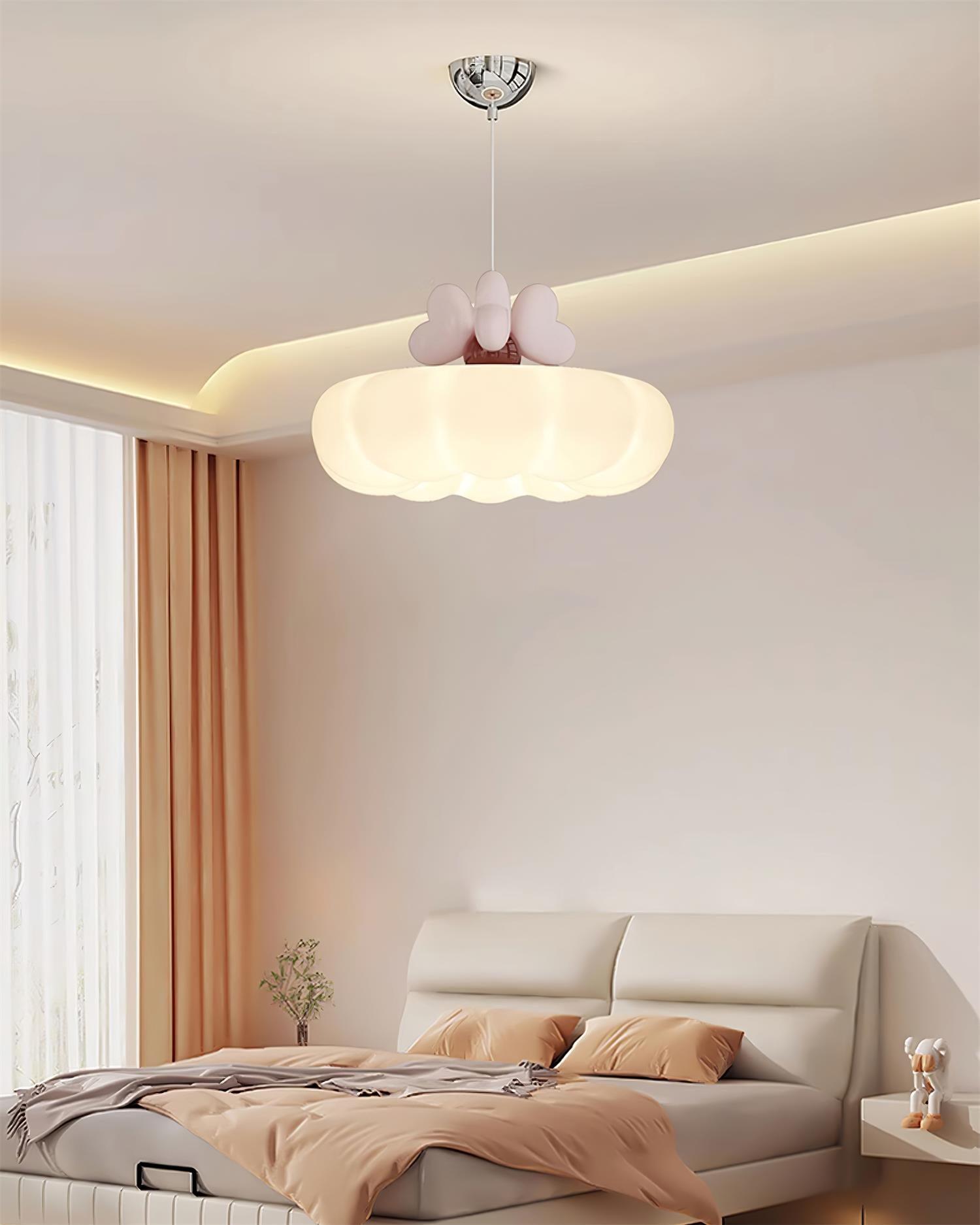 Minnie Lampe Suspendue Abat-jour Coquille en Forme de Cœur
