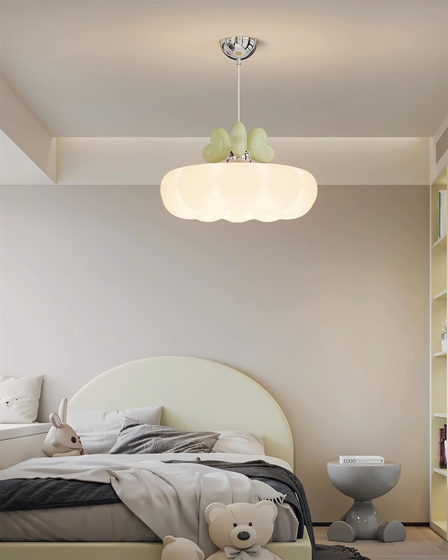 Minnie Lampe Suspendue Abat-jour Coquille en Forme de Cœur