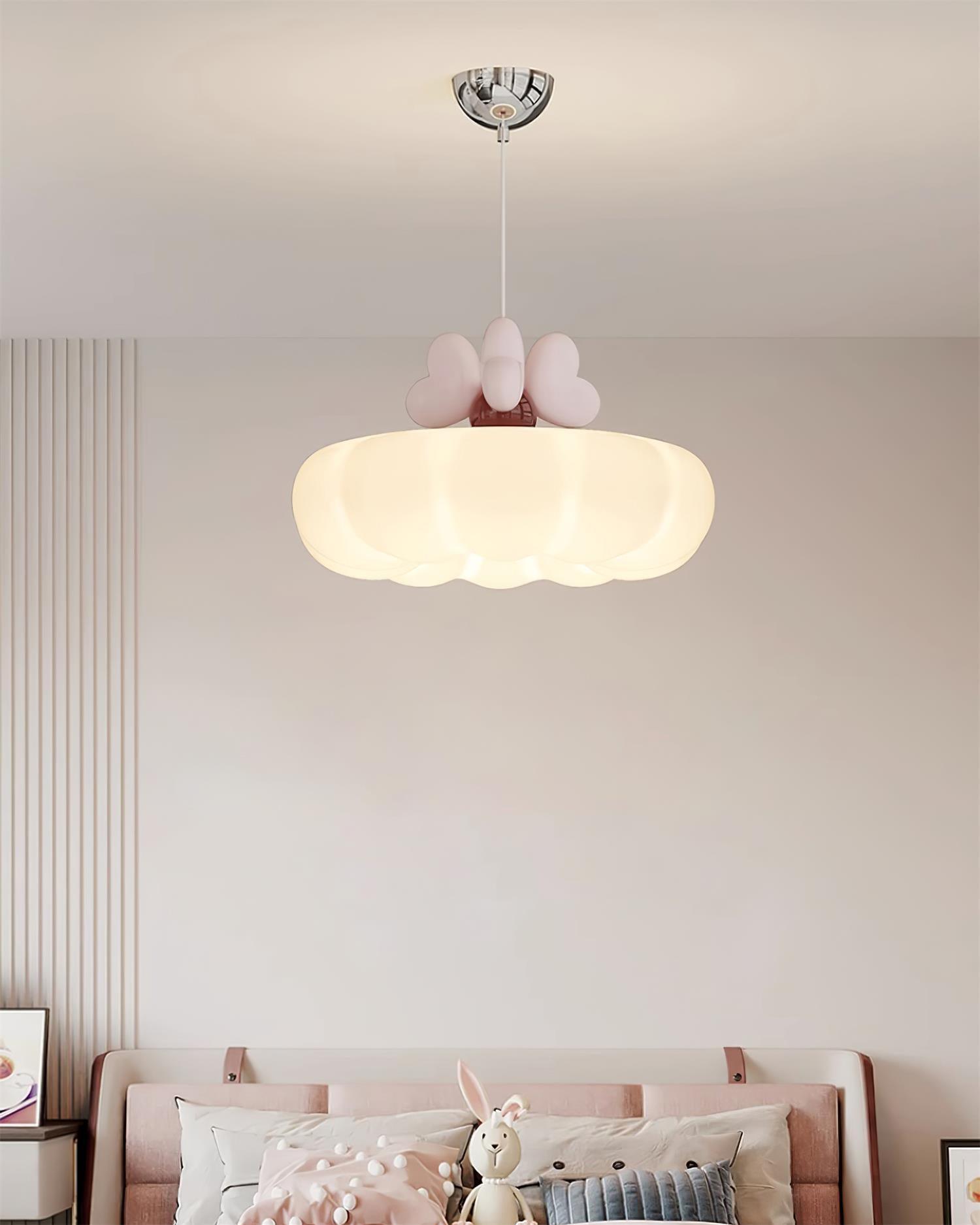 Minnie Lampe Suspendue Abat-jour Coquille en Forme de Cœur