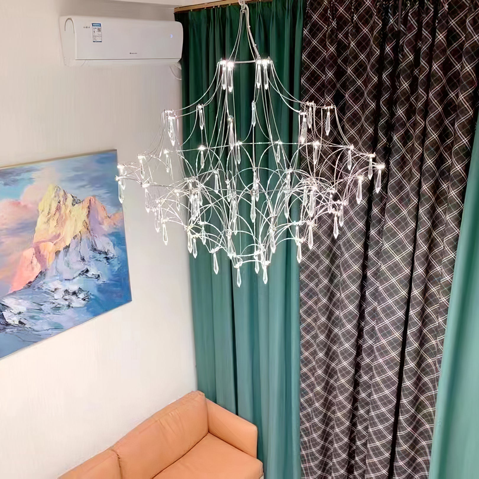 Allaeira Lustre Cristal Luxe Postmoderne
