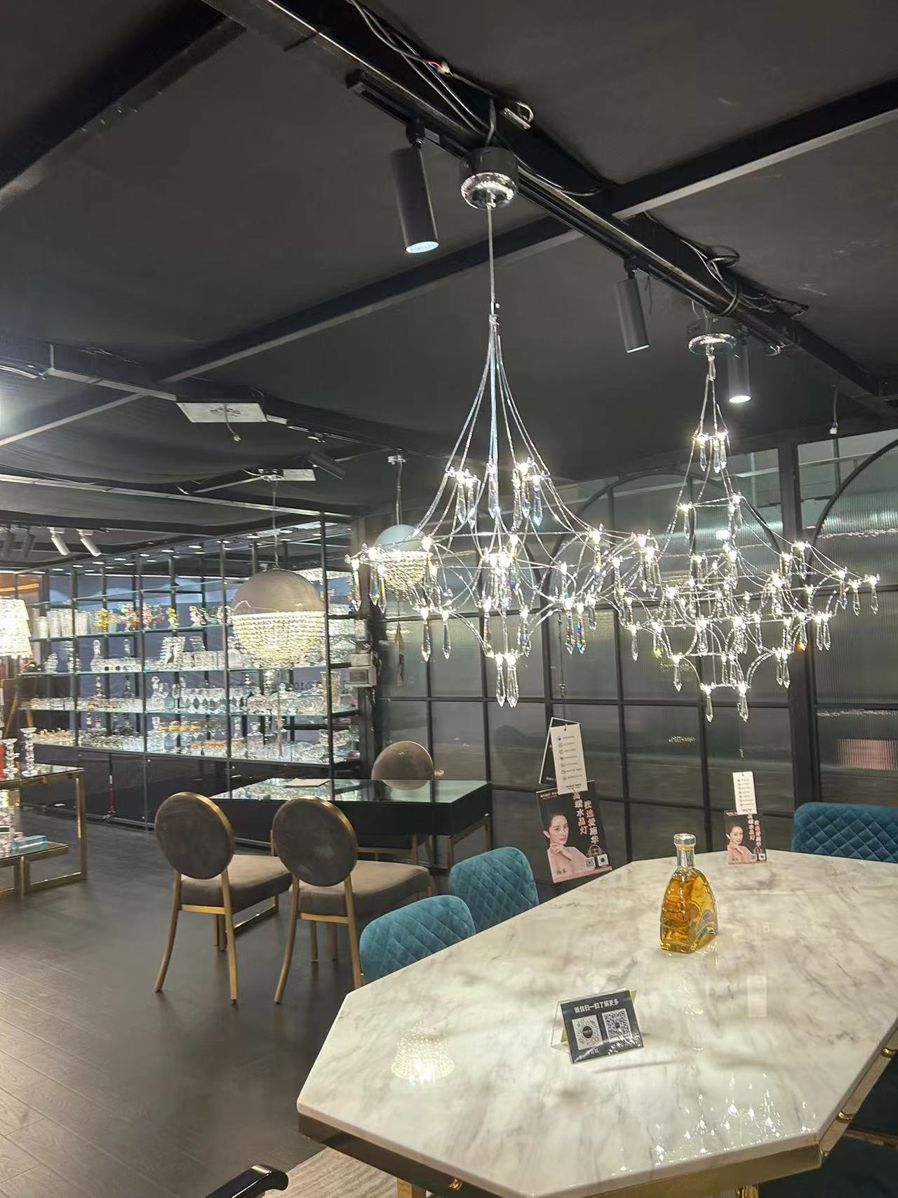 Allaeira Lustre Cristal Luxe Postmoderne